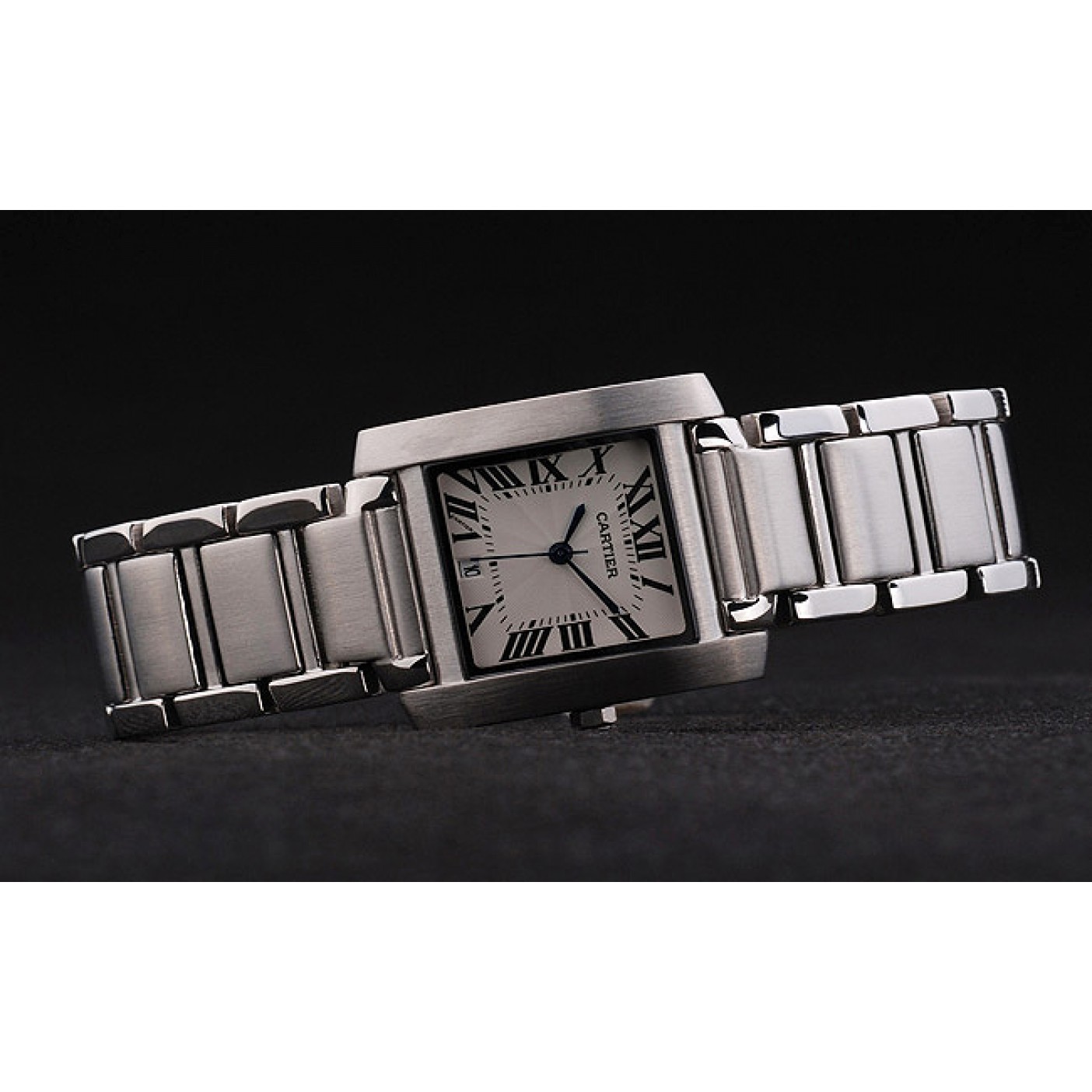 MiroTime Cartier Tank Francaise 29mm White Dial Stainless Steel Case And Bracelet