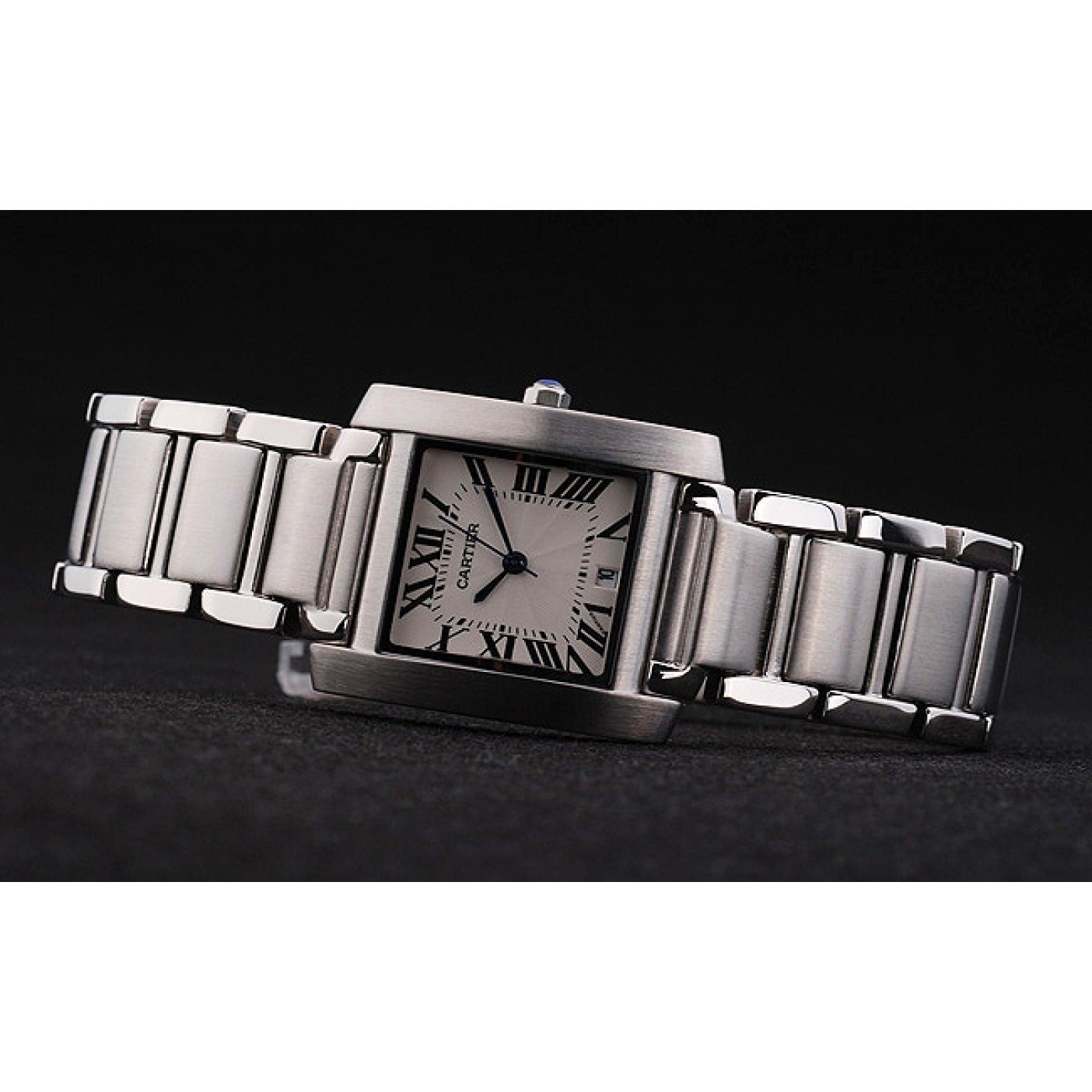 MiroTime Cartier Tank Francaise 29mm White Dial Stainless Steel Case And Bracelet