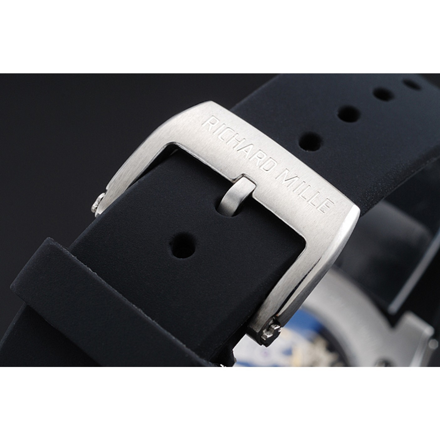 MiroTime Richard Mille RM 033 Extra Flat Automatic Diamond Case Black Rubber Bracelet 1454195