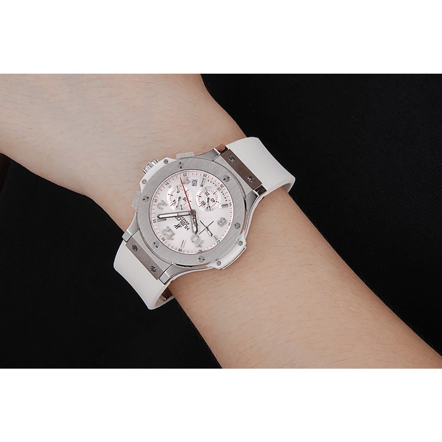 MiroTime Hublot Big Bang White Strap White Dial Watch