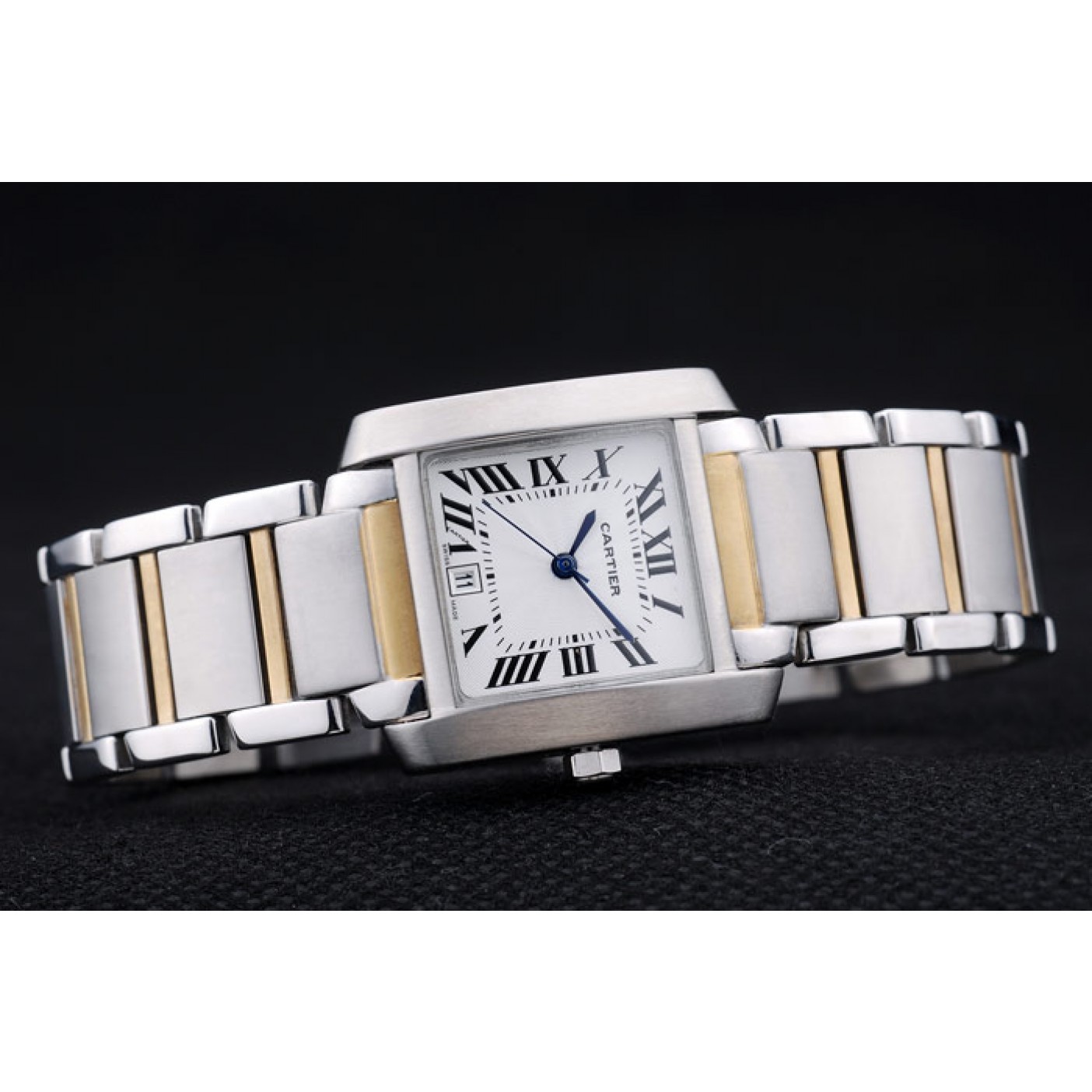 MiroTime Cartier Tank Francaise 29mm White Dial Stainless Steel Case Two Tone Bracelet