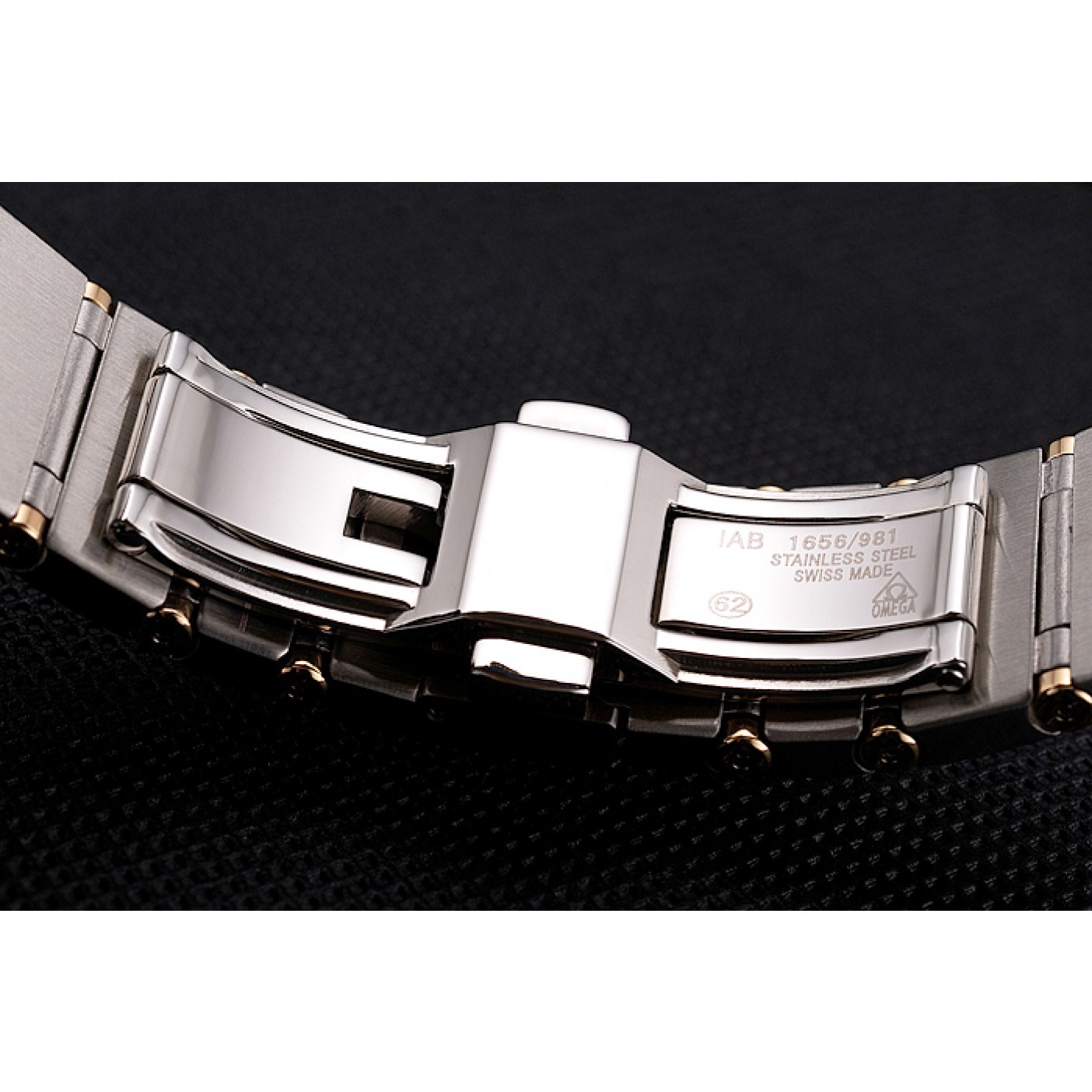 MiroTime Swiss Omega Constellation White Dial Stainless Steel Case Gold Bezel Two Tone Bracelet