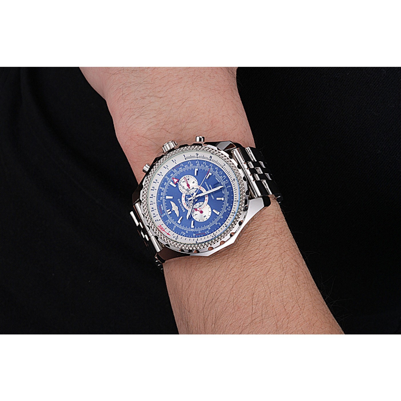 MiroTime Breitling Bentley Supersports Blue Dial Stainless Steel Case And Bracelet 622221