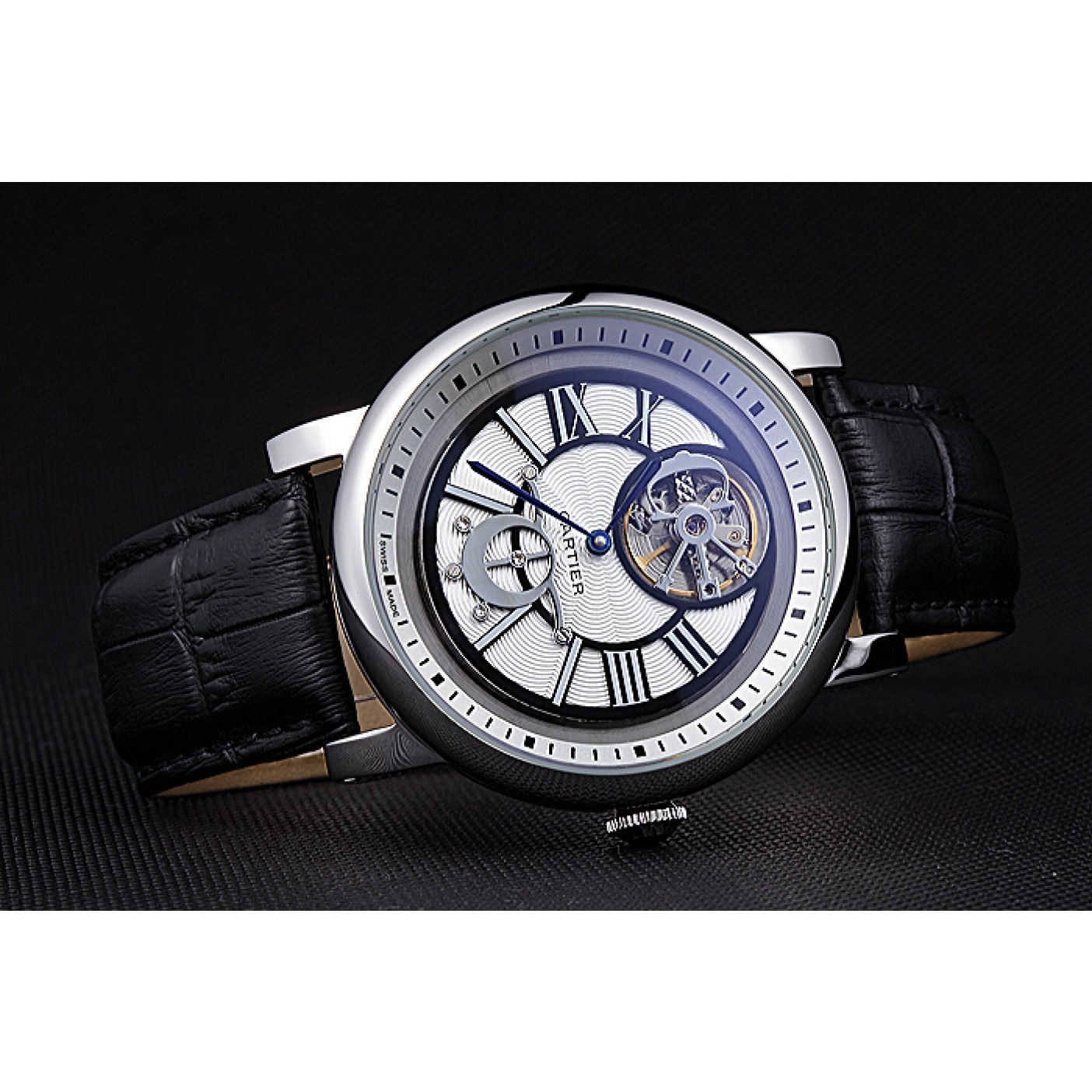MiroTime Cartier Rotonde Flying Tourbillon White Dial 621945
