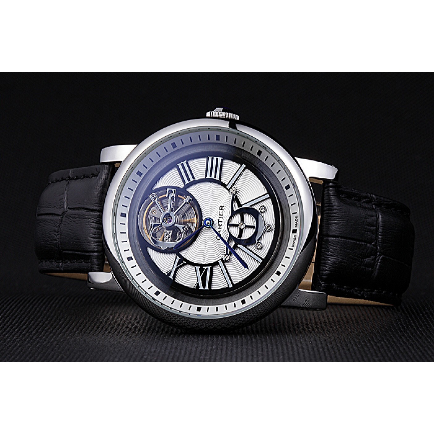 MiroTime Cartier Rotonde Flying Tourbillon White Dial 621945
