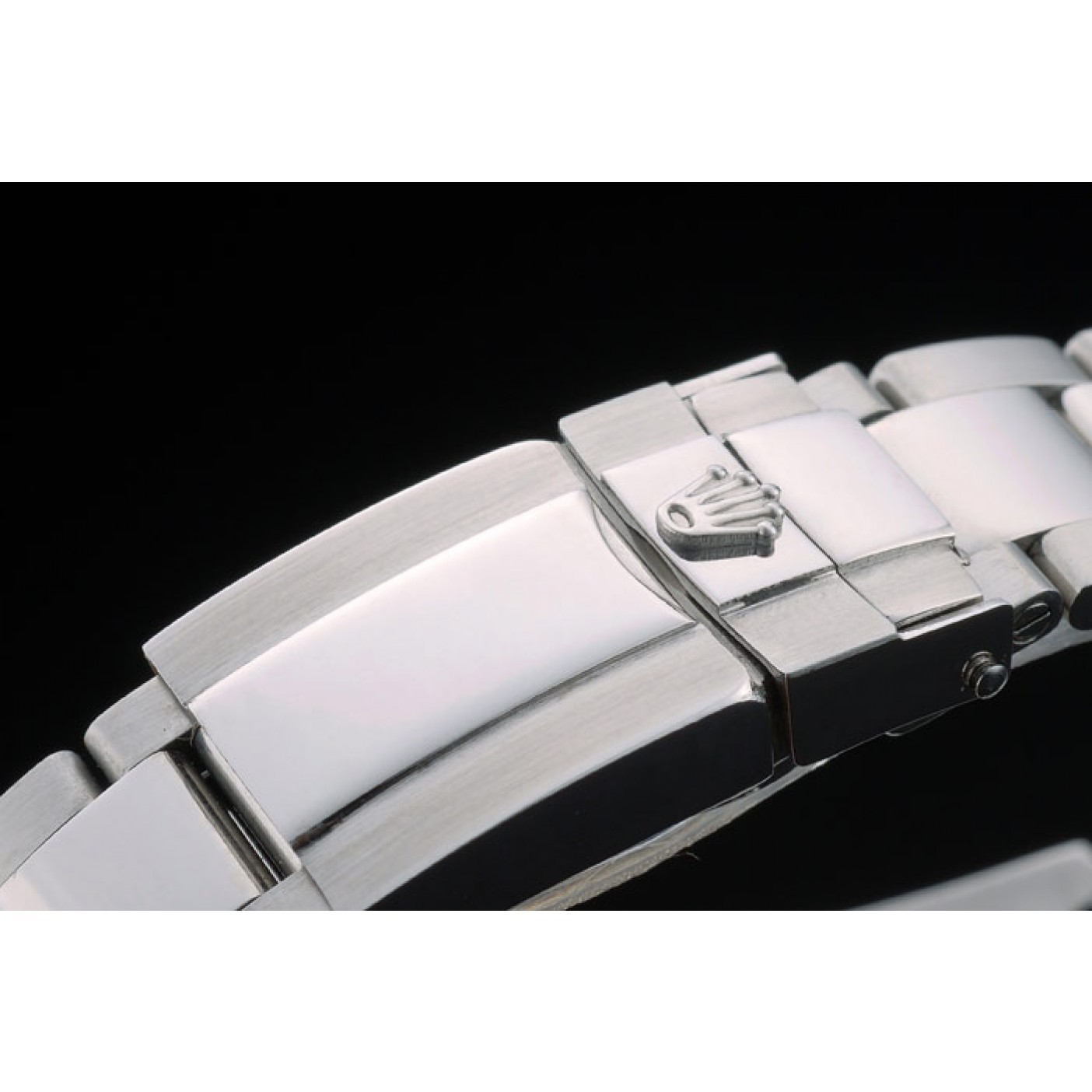 MiroTime Rolex Daytona Black Ceramic Tachymeter Stainless Steep Strap White Dial 80249