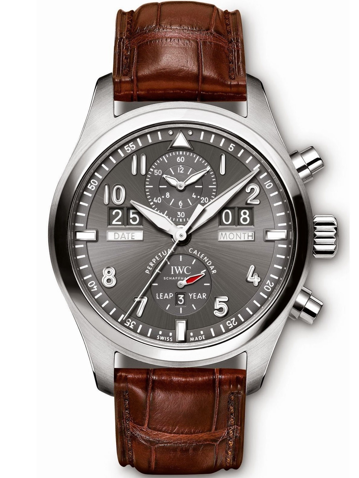 MiroTime AAA Replica IWC Pilot&#039;s Spitfire Perpetual Calendar Digital Date Month Mens Watch IW379107