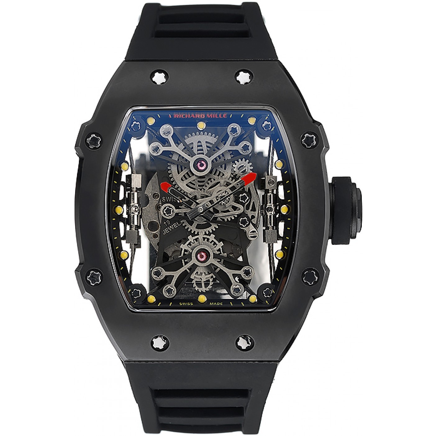 MiroTime Richard Mille Tourbillion Rafael Nadal RM 27-01 Black Case Black Rubber Bracelet 1454253