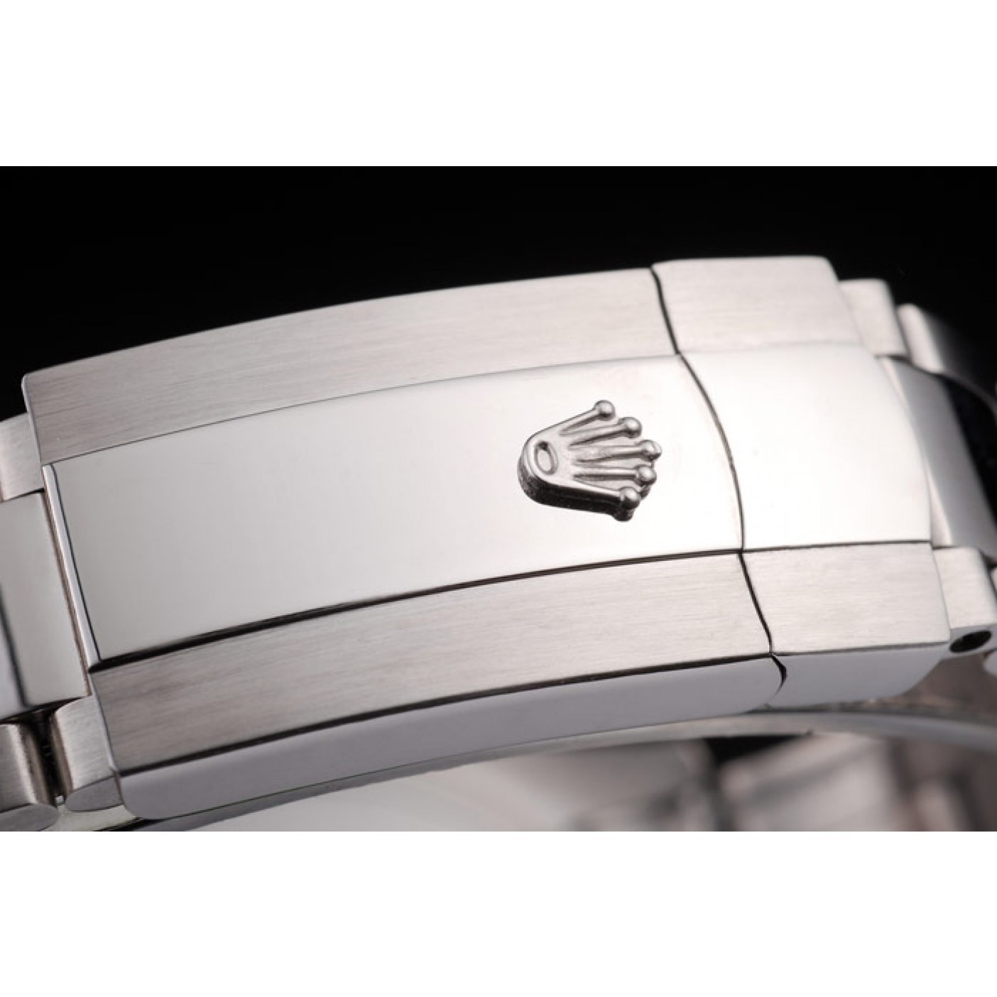 MiroTime Rolex Datejust Polished Stainless Steel Brown Flowers Dial Diamond Plated