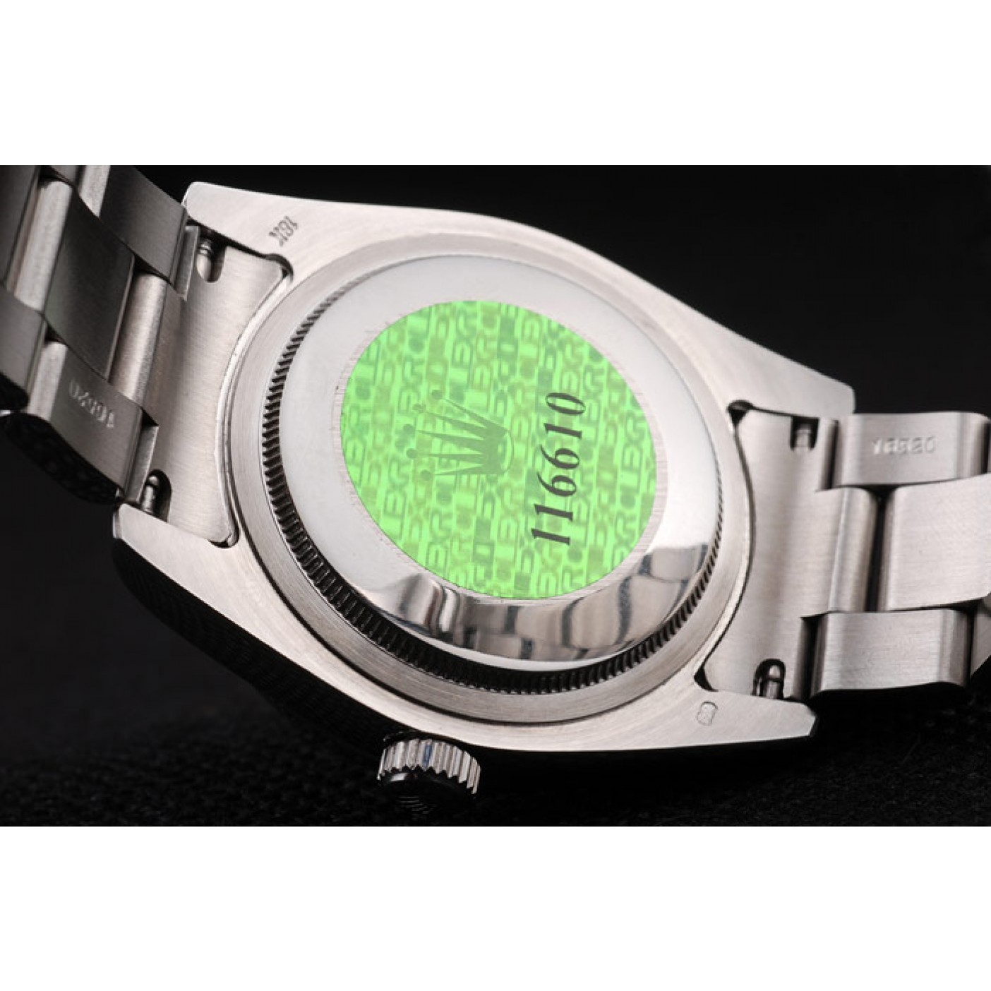 MiroTime Rolex Datejust Polished Stainless Steel Brown Flowers Dial Diamond Plated