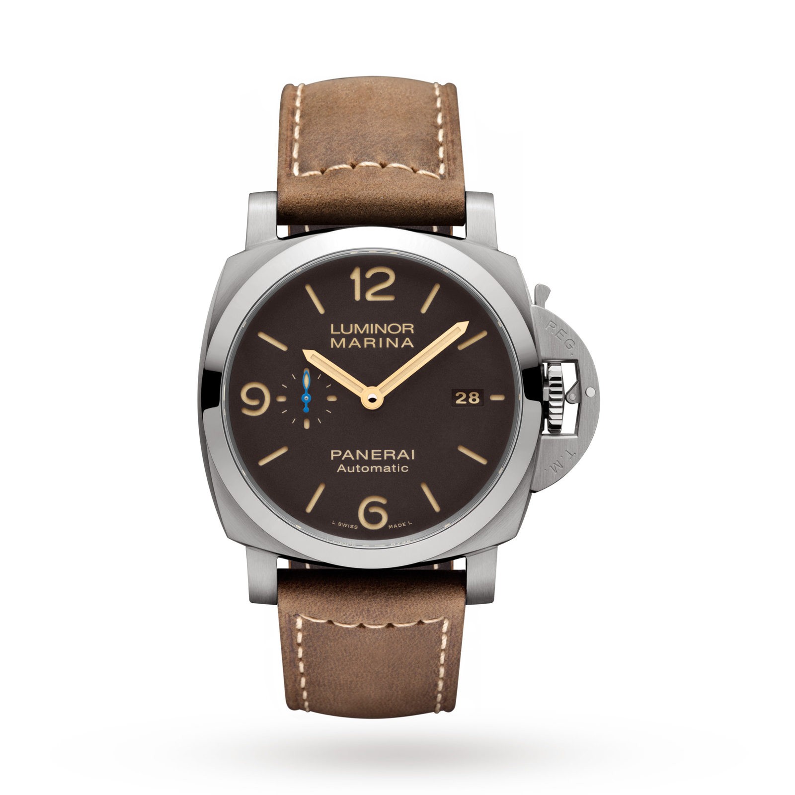 MiroTime Swiss Panerai Luminor Marina 44mm Mens Watch PAM01351