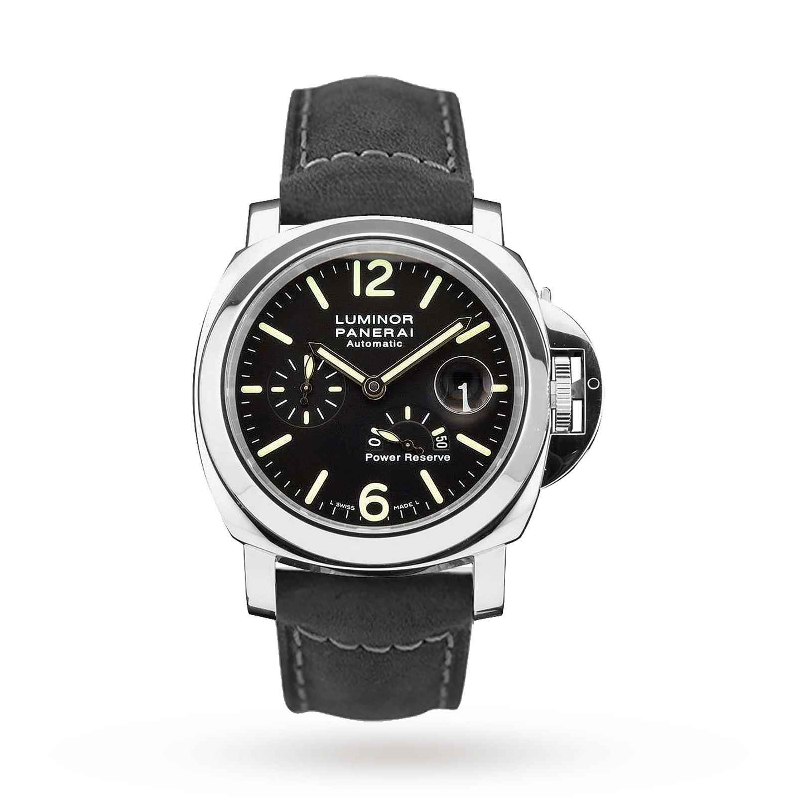 MiroTime Swiss Panerai Luminor Power Reserve 44mm Mens Watch PAM01090