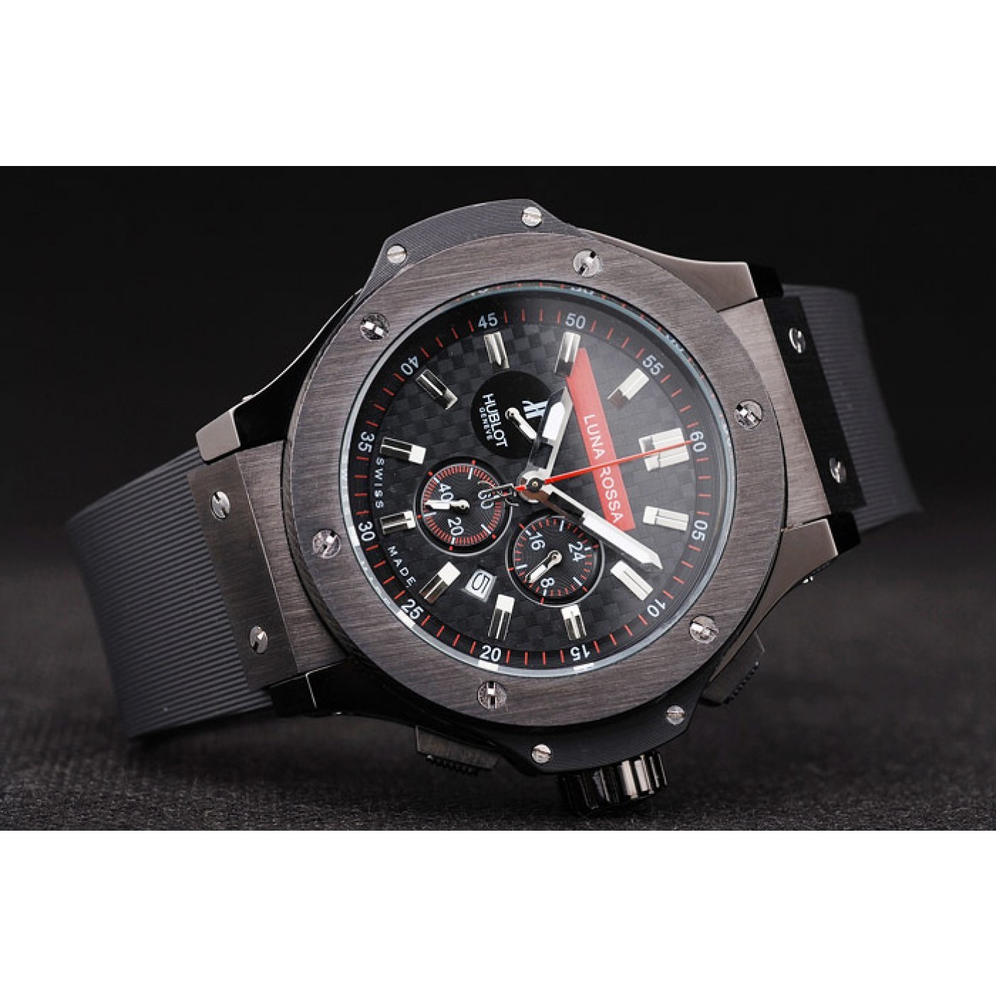 MiroTime Hublot Limited Edition Luna Rosa Black Dial Watch