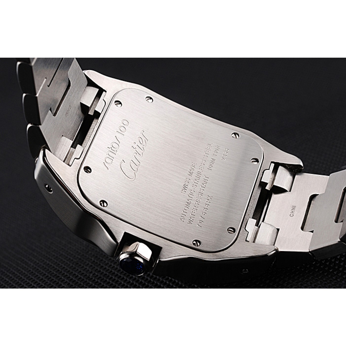 MiroTime Swiss Cartier Santos De Cartier Galbee Yellow Gold and Steel Case Steel Bracelet 622643