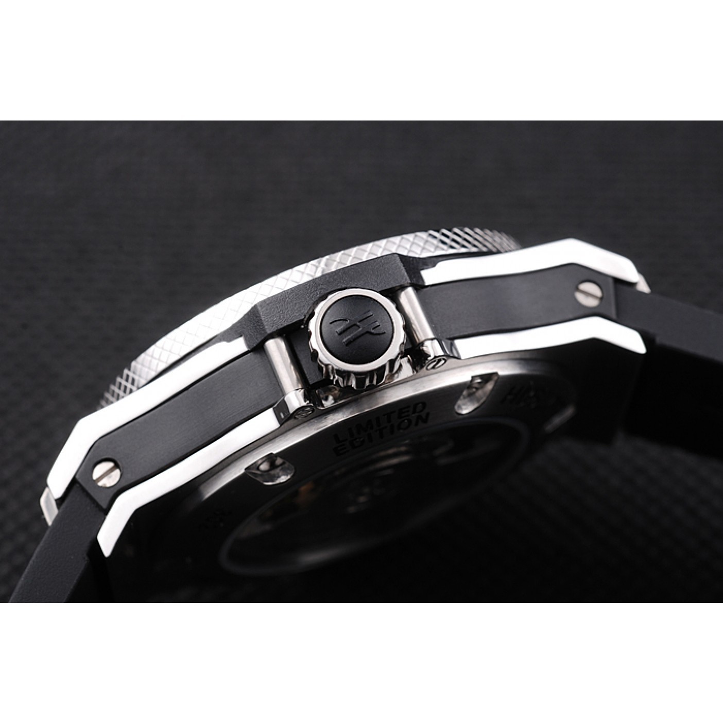 MiroTime Hublot Big Bang Limited Edition White Dial Tourbillon Black Rubber Dial 1454190
