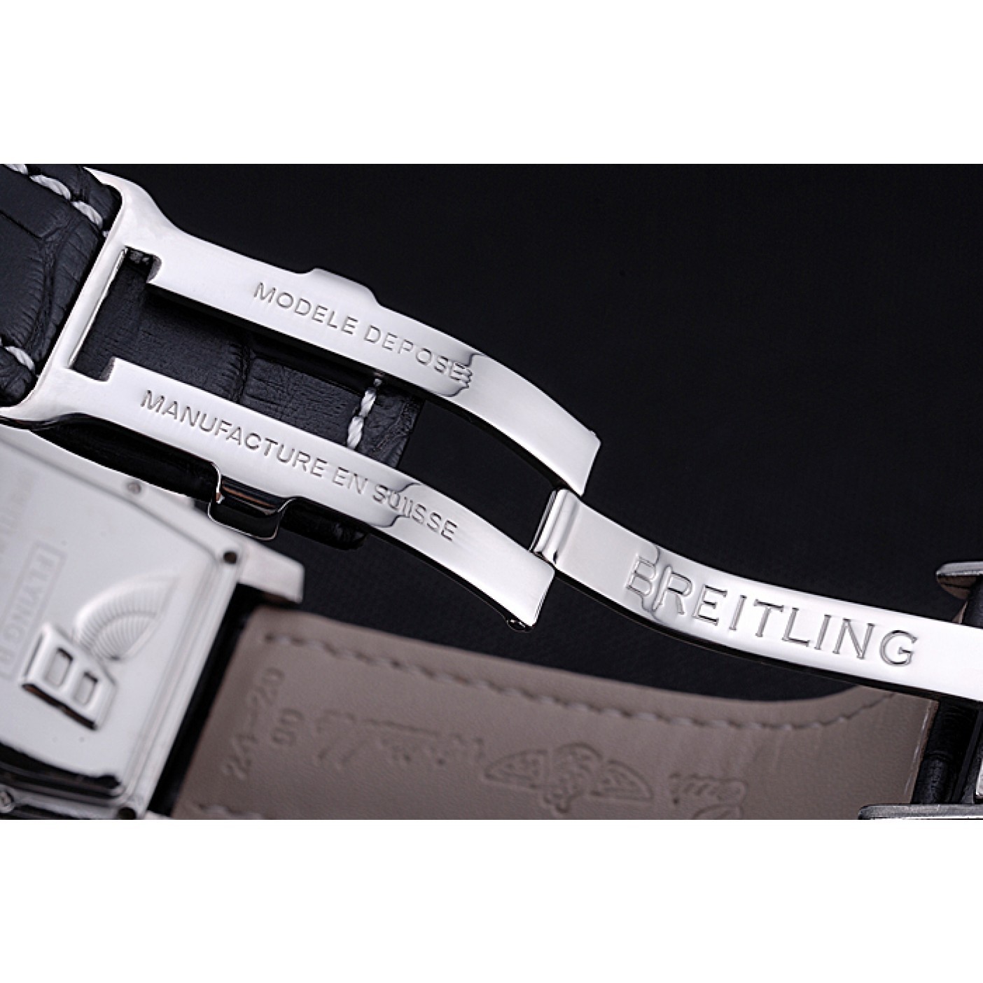 MiroTime Breitling Bentley Flying B Chronograph Leather Bracelet Watch 622330