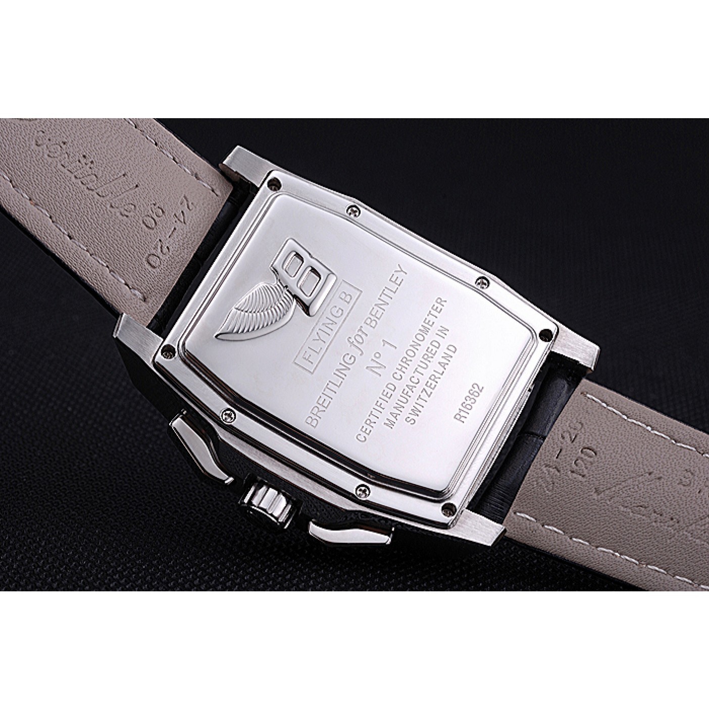 MiroTime Breitling Bentley Flying B Chronograph Leather Bracelet Watch 622330