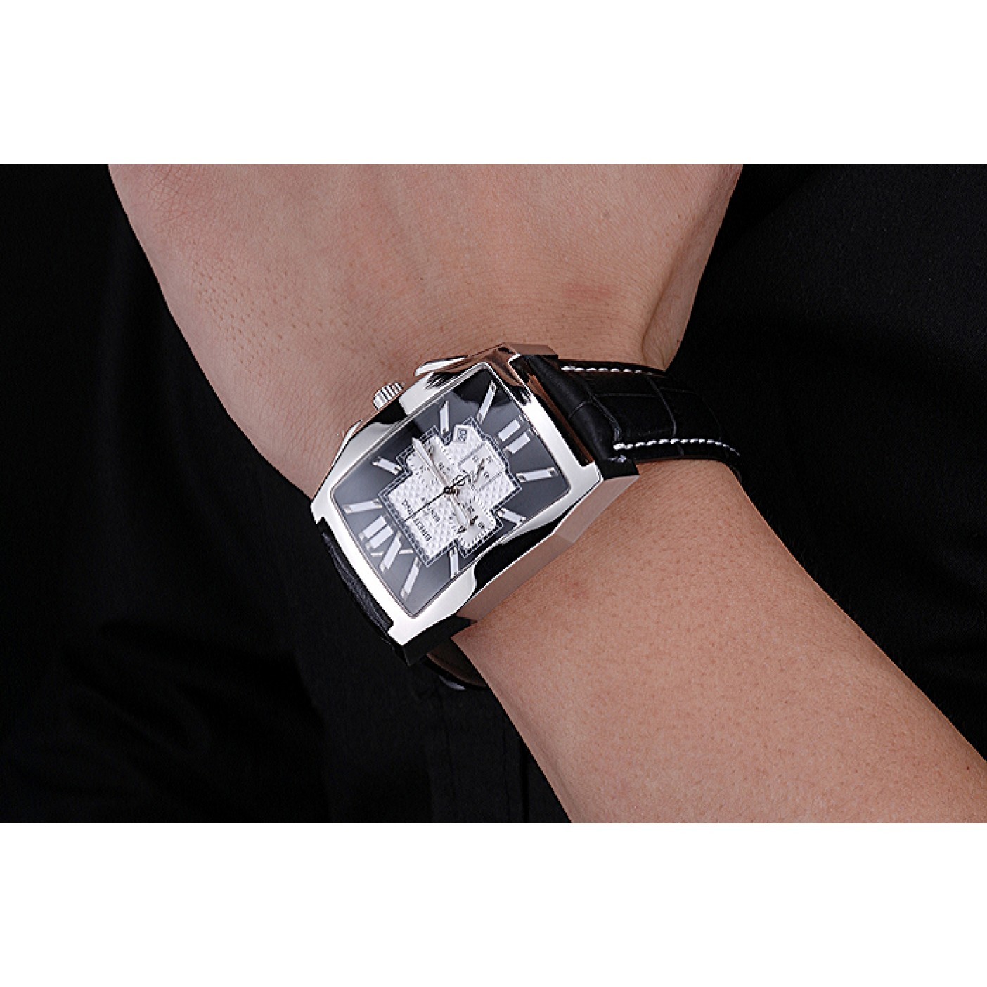 MiroTime Breitling Bentley Flying B Chronograph Leather Bracelet Watch 622330