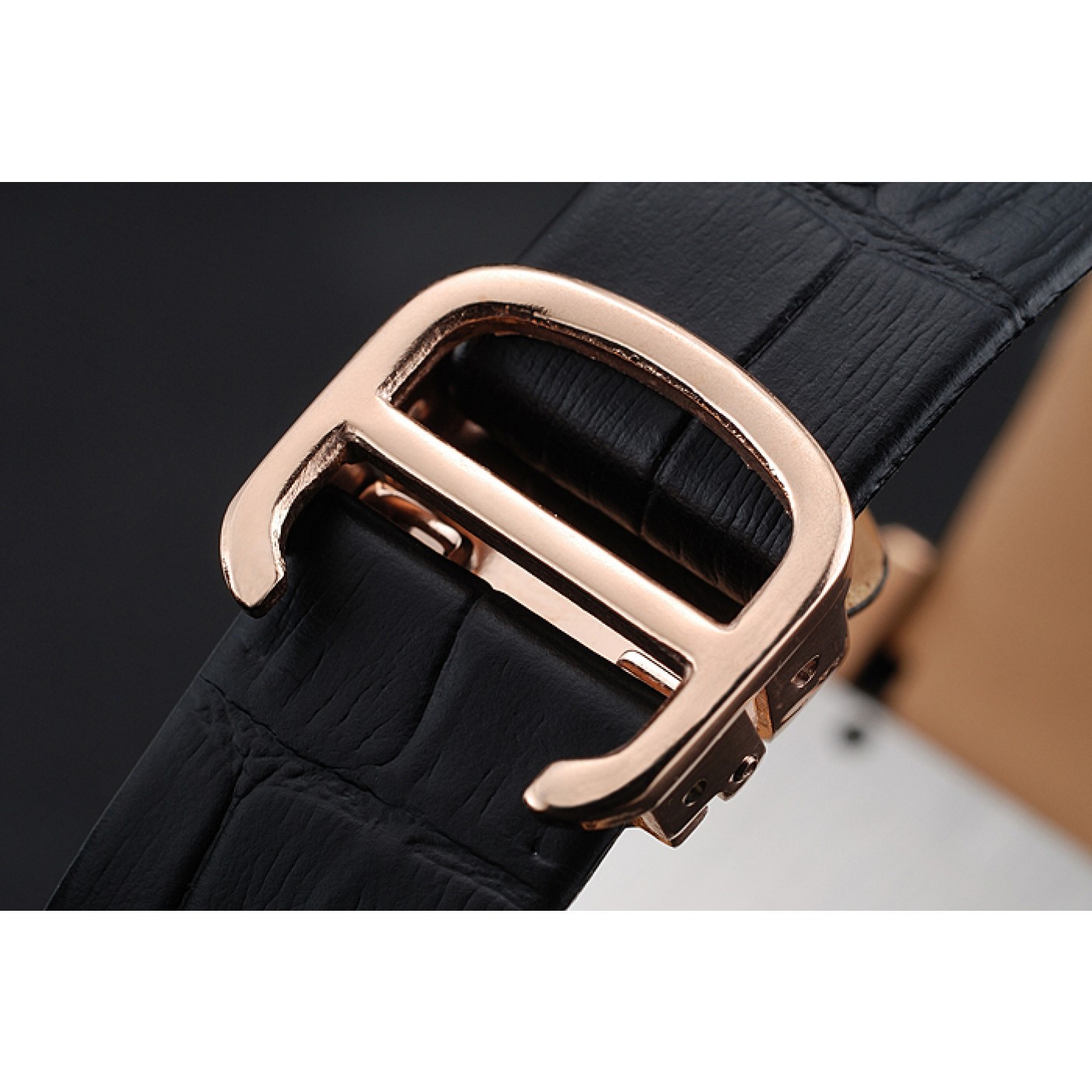 MiroTime Cartier Santos 100 Diamond Rose Gold Bezel 621925