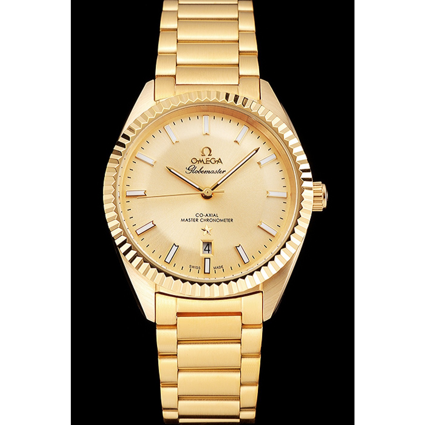 MiroTime Omega Globemaster Gold Dial Gold Case And Bracelet
