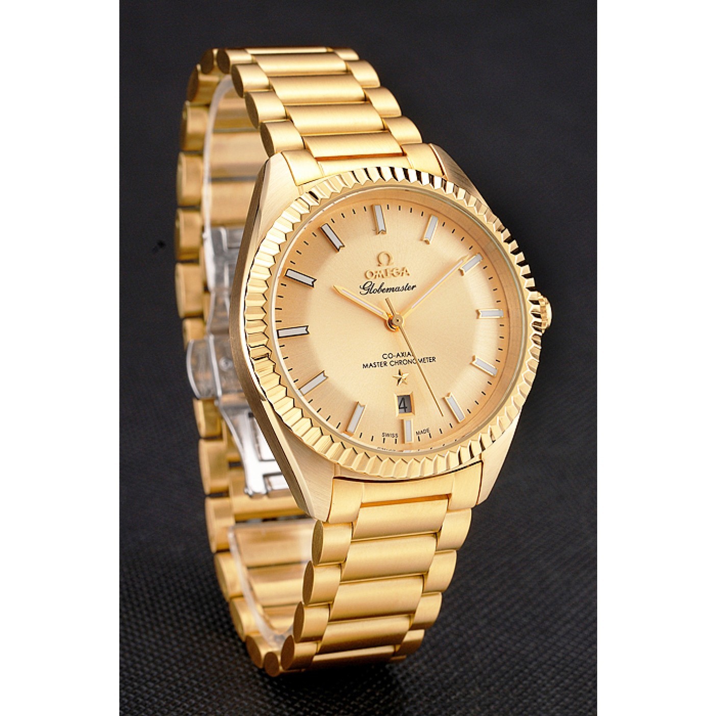 MiroTime Omega Globemaster Gold Dial Gold Case And Bracelet