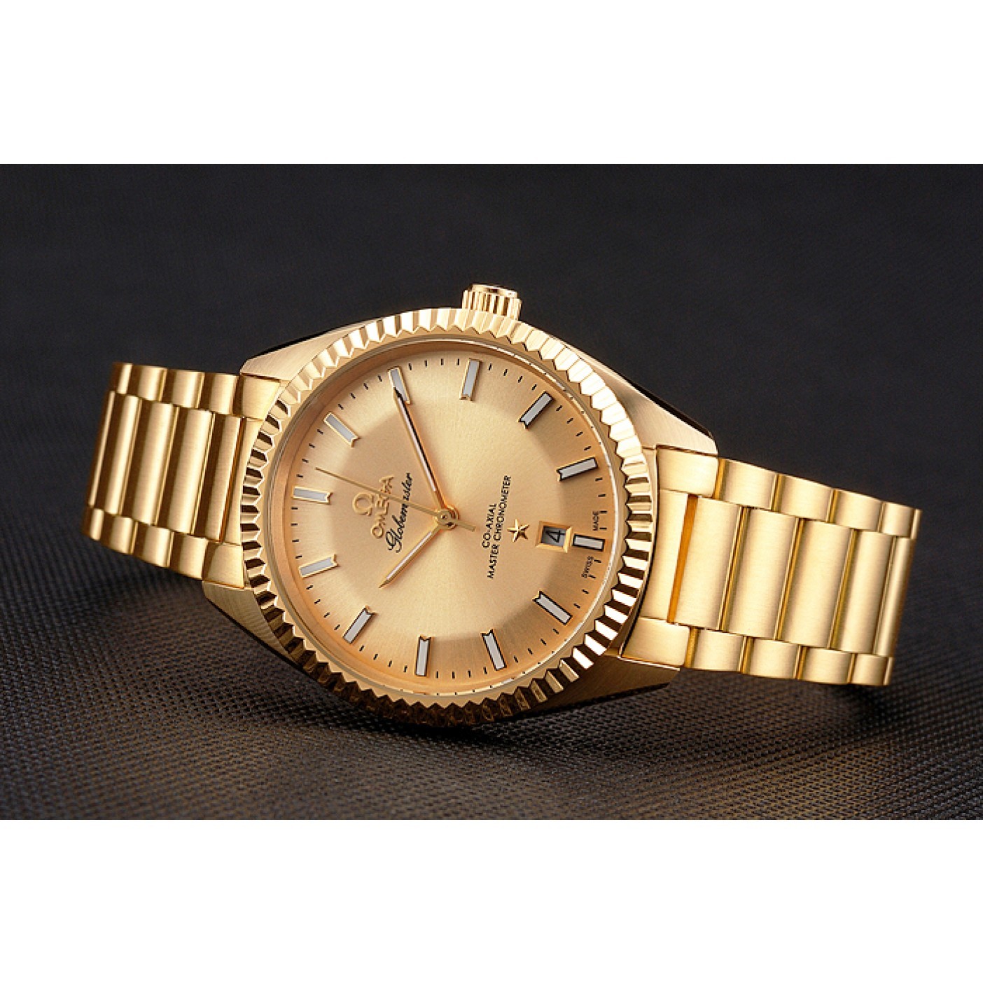MiroTime Omega Globemaster Gold Dial Gold Case And Bracelet