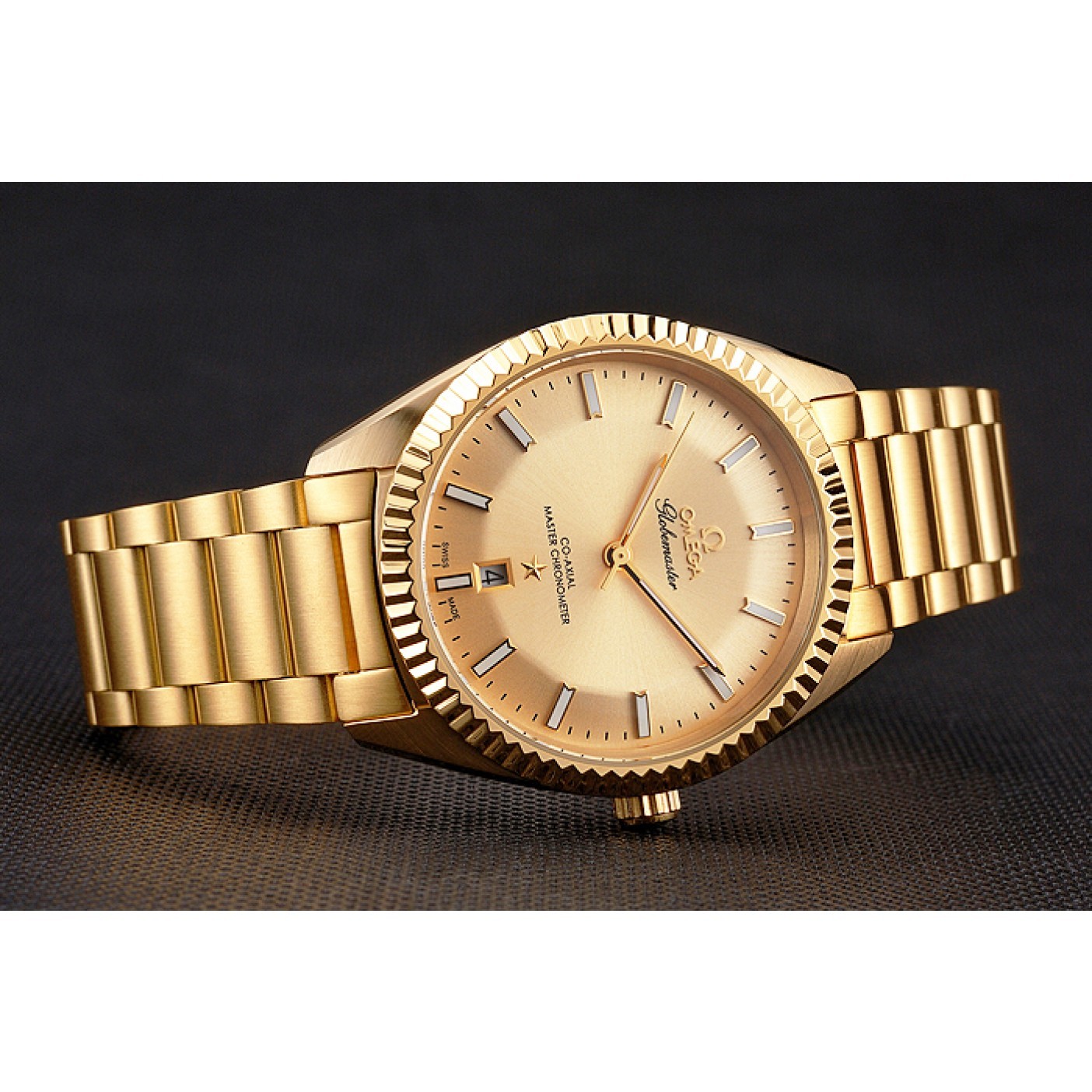 MiroTime Omega Globemaster Gold Dial Gold Case And Bracelet
