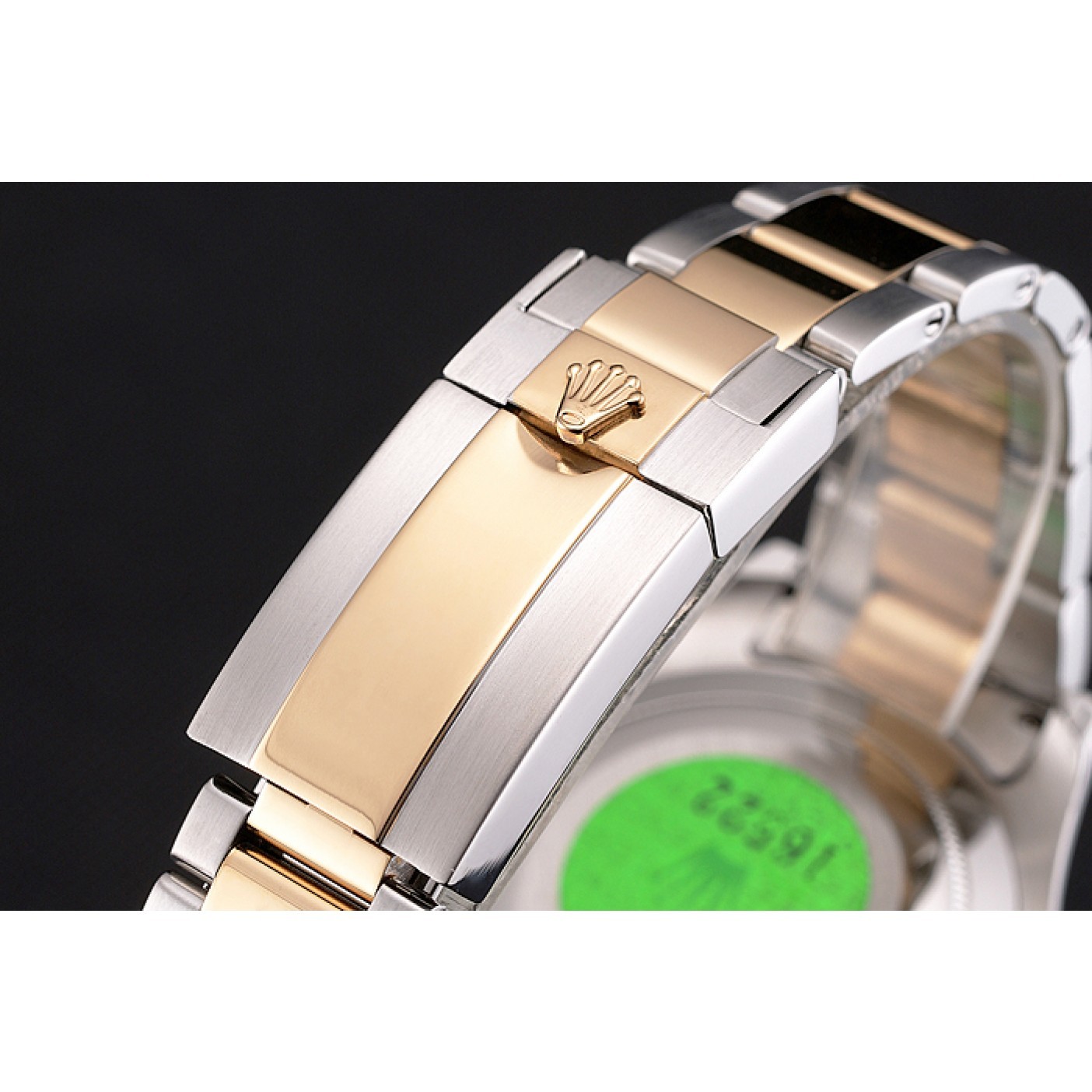 MiroTime Rolex Yacht-Master White Dial Gold Bezel Stainless Steel Case Two Tone Bracelet