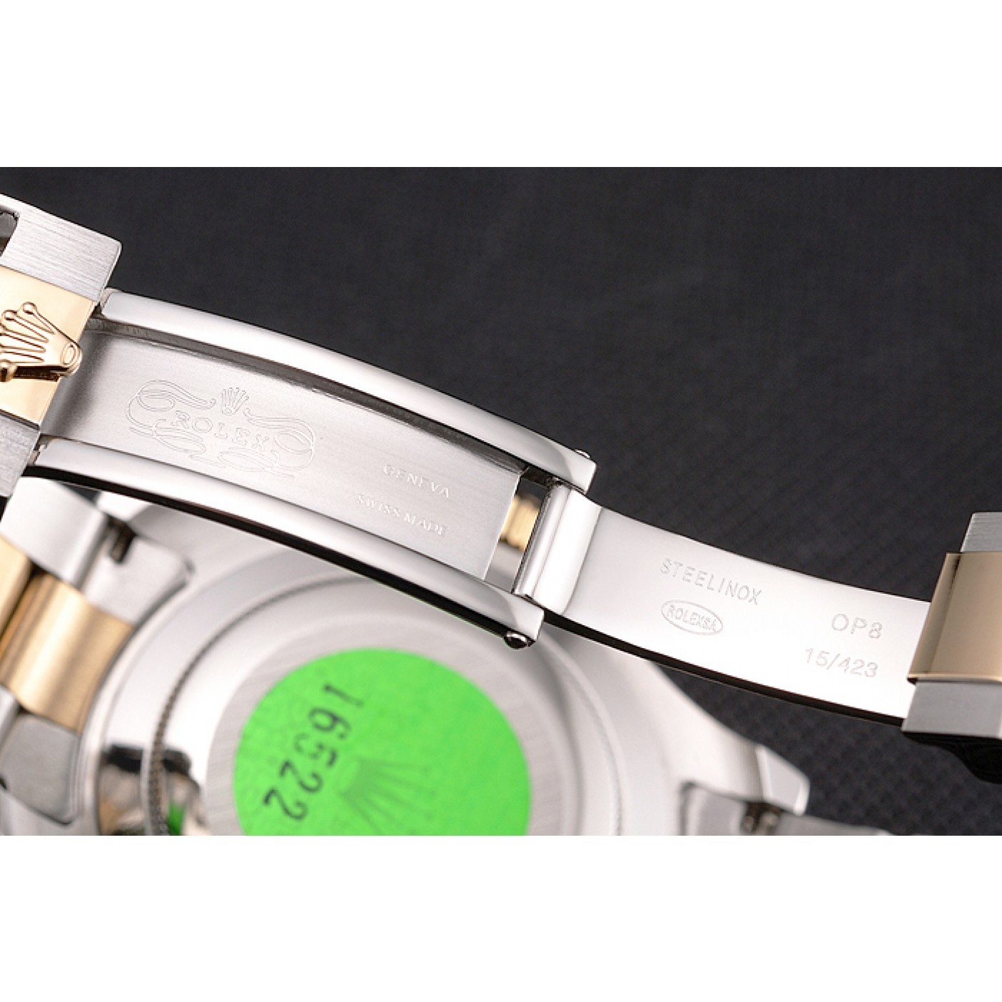 MiroTime Rolex Yacht-Master White Dial Gold Bezel Stainless Steel Case Two Tone Bracelet