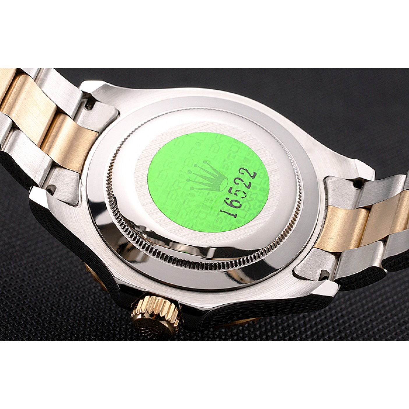 MiroTime Rolex Yacht-Master White Dial Gold Bezel Stainless Steel Case Two Tone Bracelet