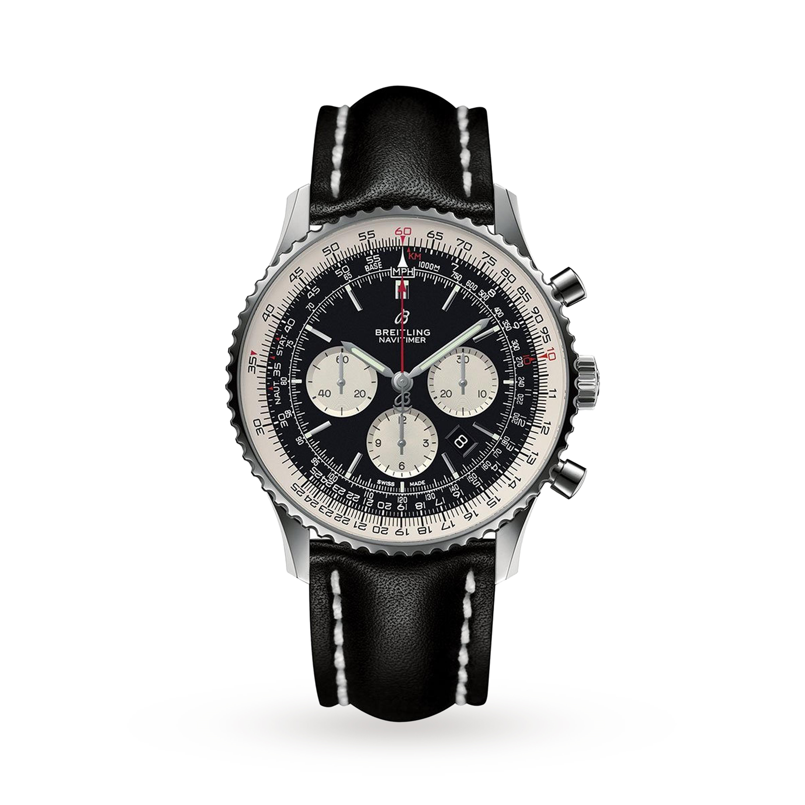 MiroTime Swiss Breitling Navitimer 01 46mm Mens Watch AB0127211B1X1