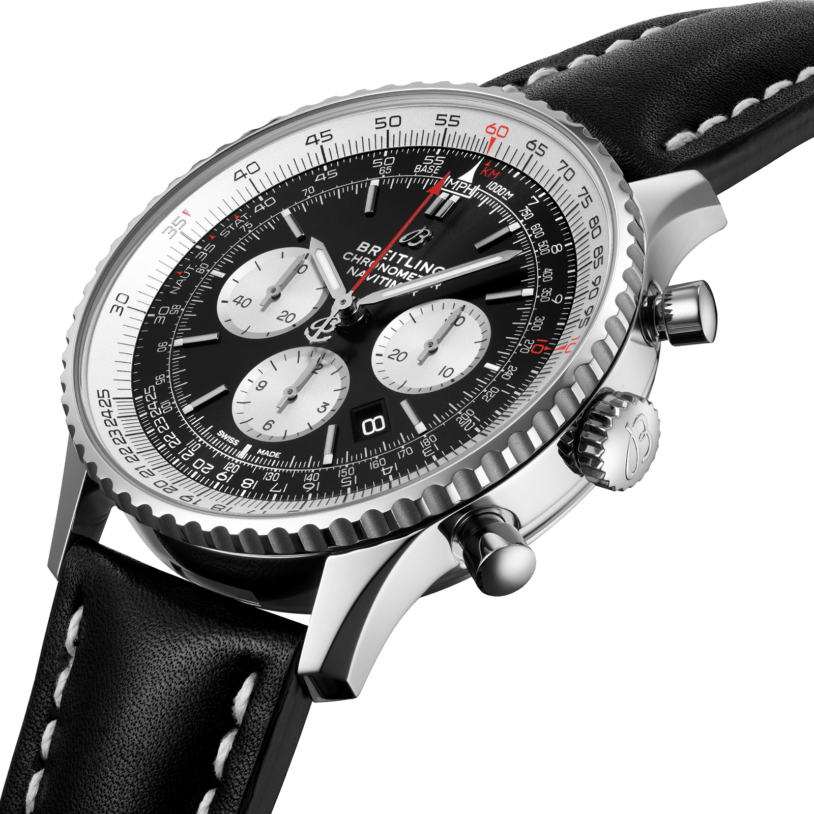 MiroTime Swiss Breitling Navitimer 01 46mm Mens Watch AB0127211B1X1