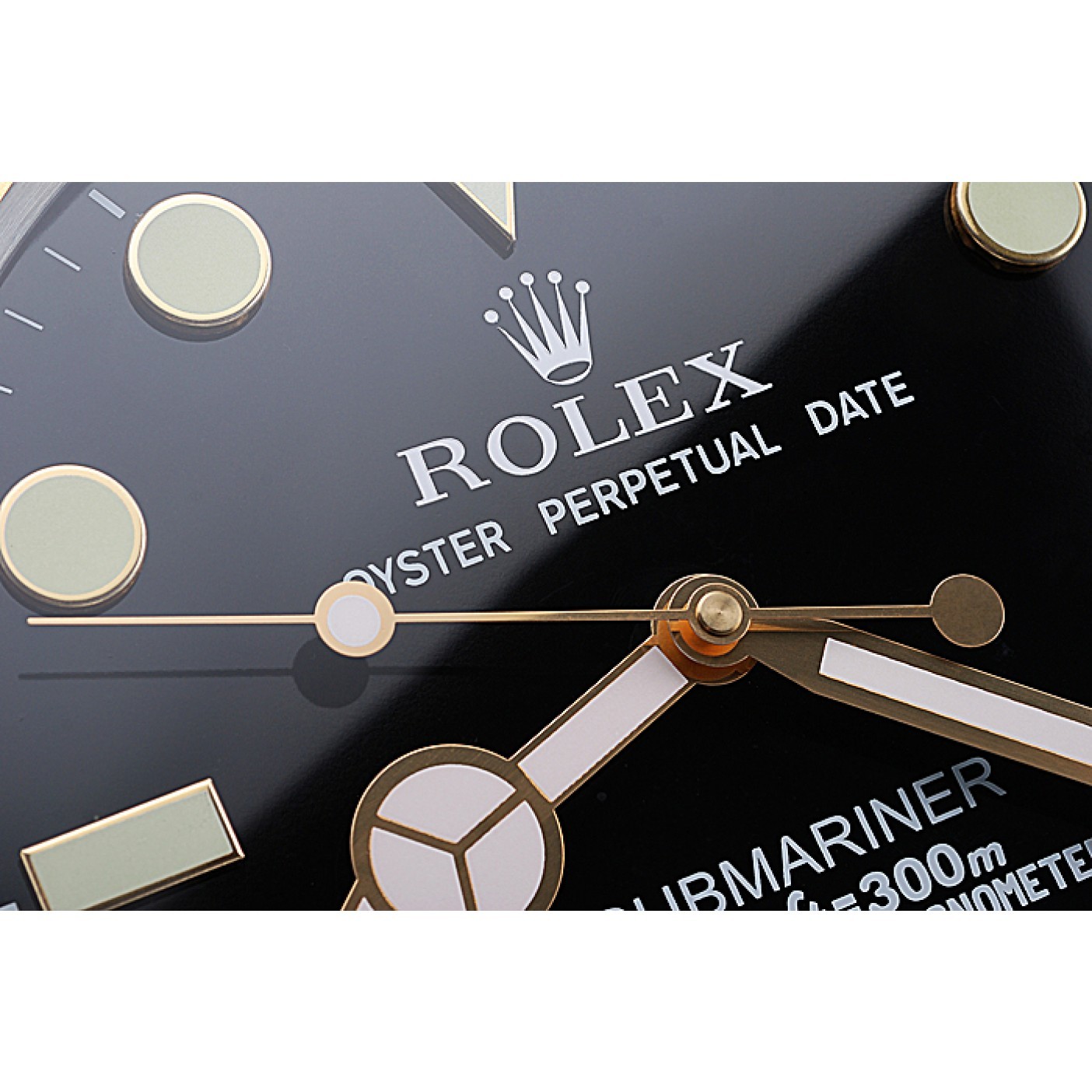 MiroTime Rolex Submariner Wall Clock Black-Gold 622476