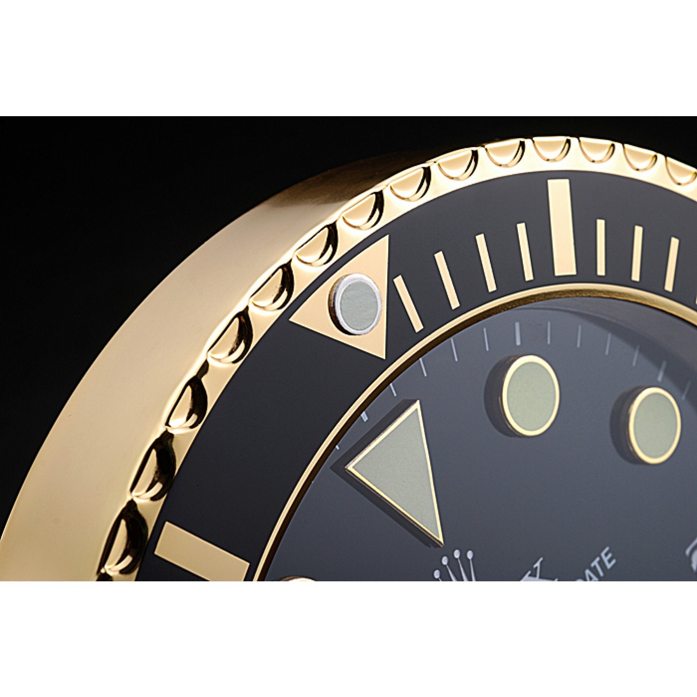 MiroTime Rolex Submariner Wall Clock Black-Gold 622476