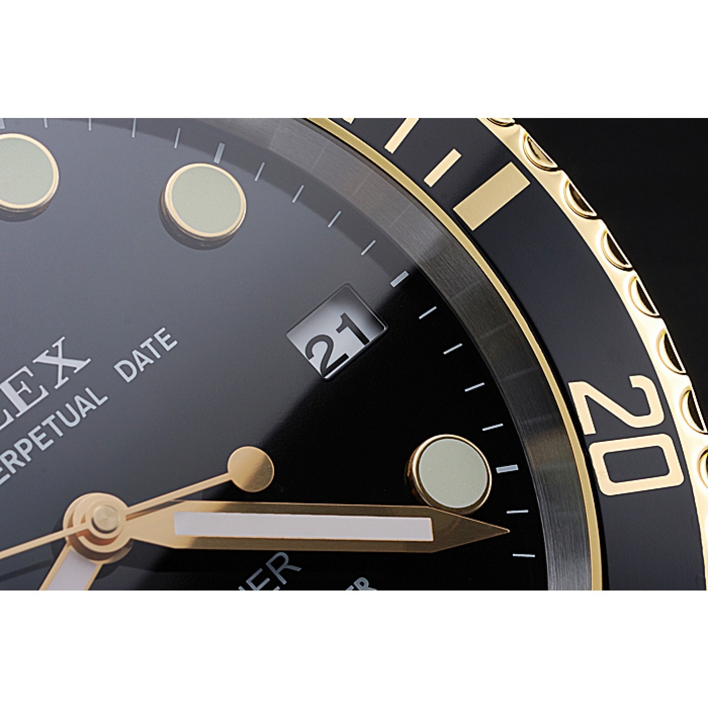 MiroTime Rolex Submariner Wall Clock Black-Gold 622476