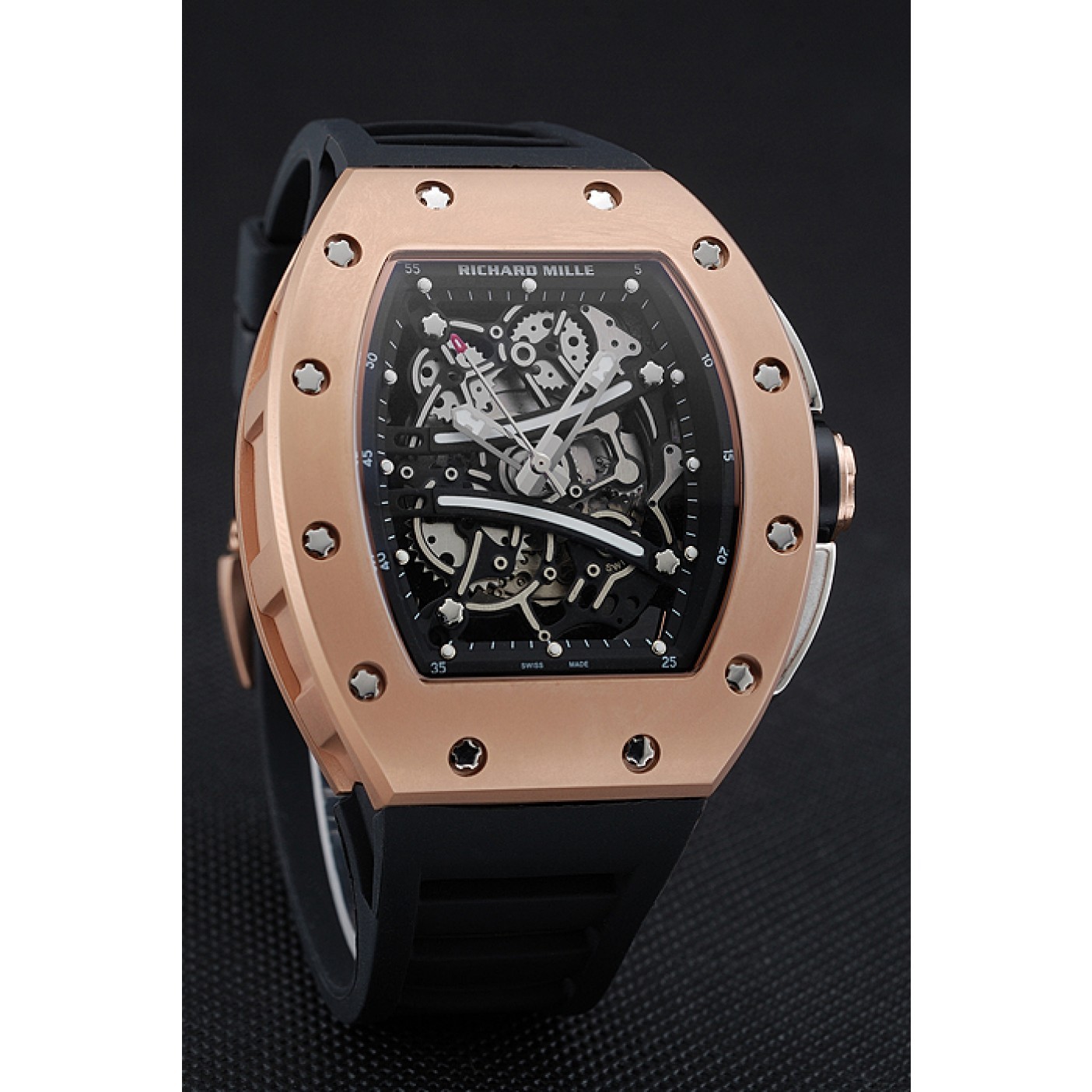 MiroTime Richard Mille RM 61-01 Yohan Blake Limited Edition Gold Case Black Bracelet 1454203