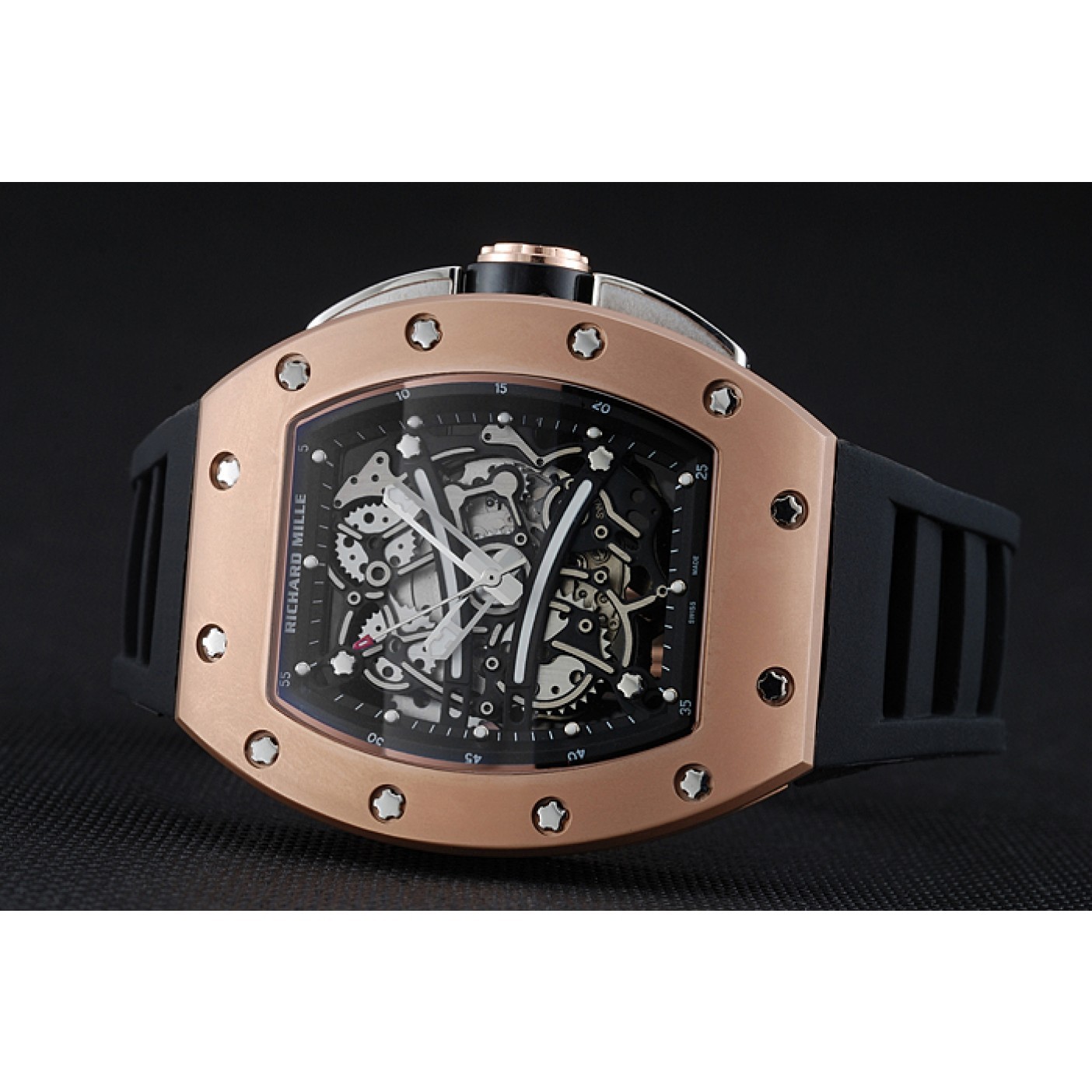 MiroTime Richard Mille RM 61-01 Yohan Blake Limited Edition Gold Case Black Bracelet 1454203