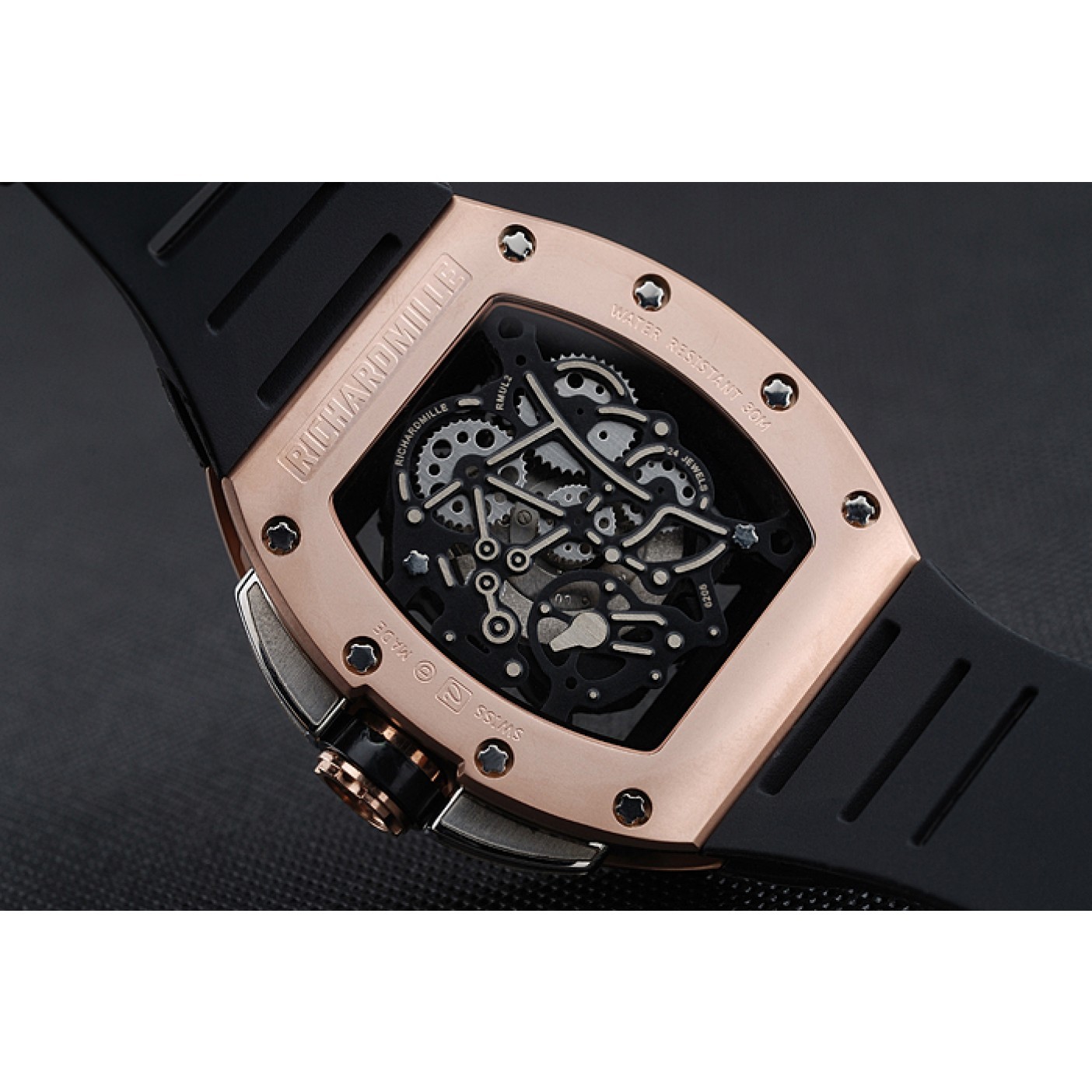 MiroTime Richard Mille RM 61-01 Yohan Blake Limited Edition Gold Case Black Bracelet 1454203