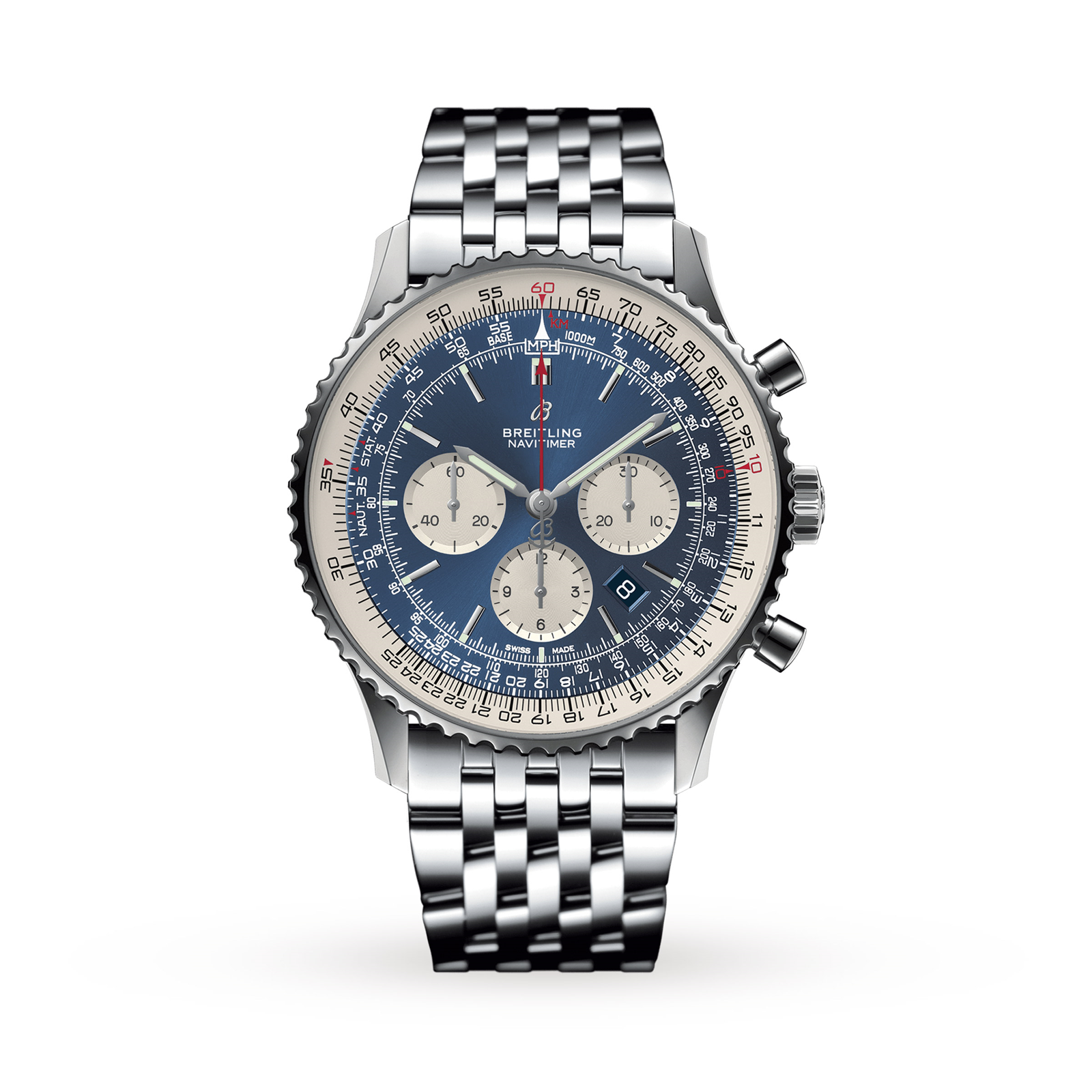 MiroTime Swiss Breitling Navitimer 1 B01 Chronograph 46 AB0127211C1A1