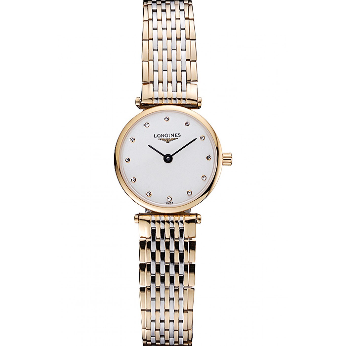 MiroTime Longines La Grande Classique Two Tone Band White Dial Diamond Markers Femme 622102