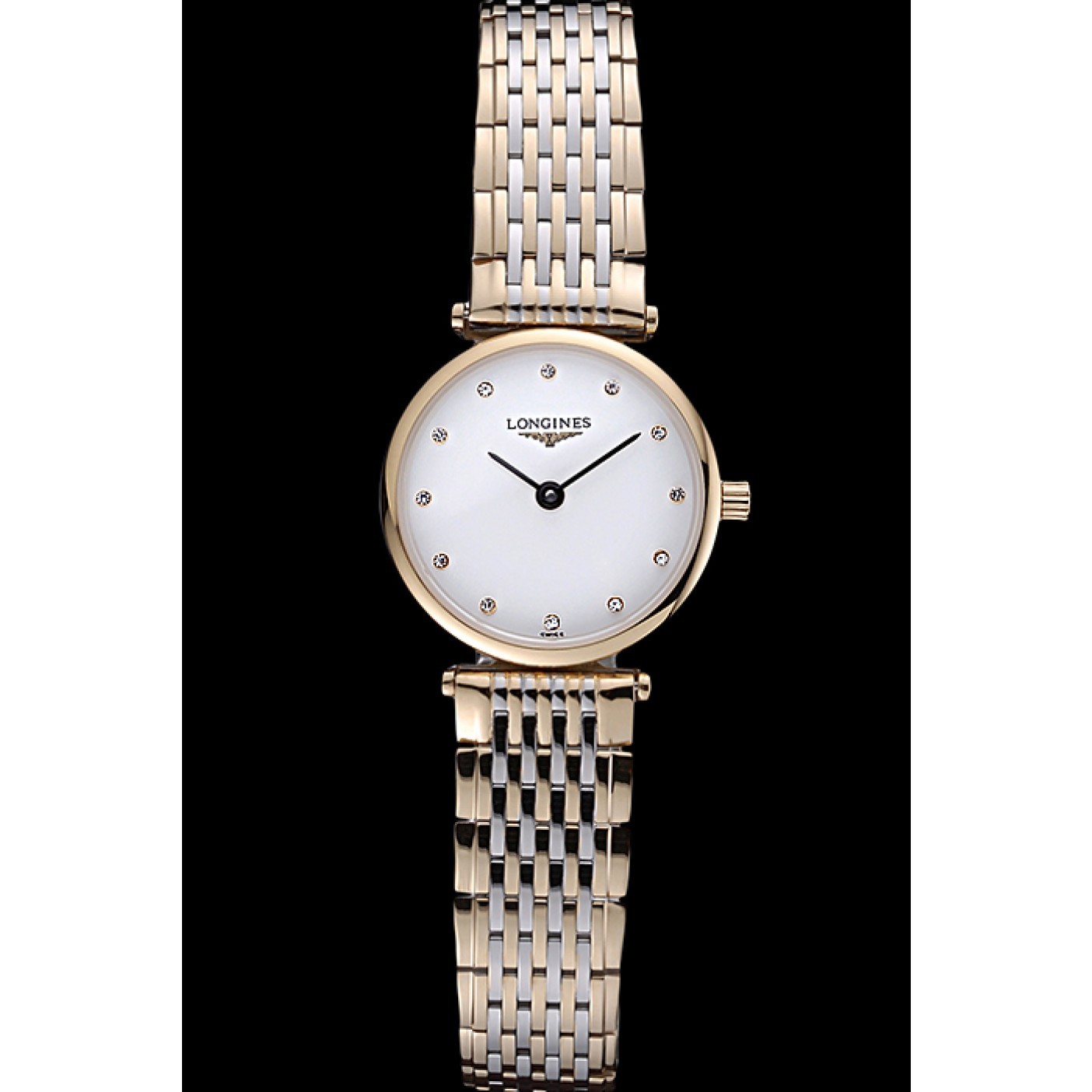 MiroTime Longines La Grande Classique Two Tone Band White Dial Diamond Markers Femme 622102