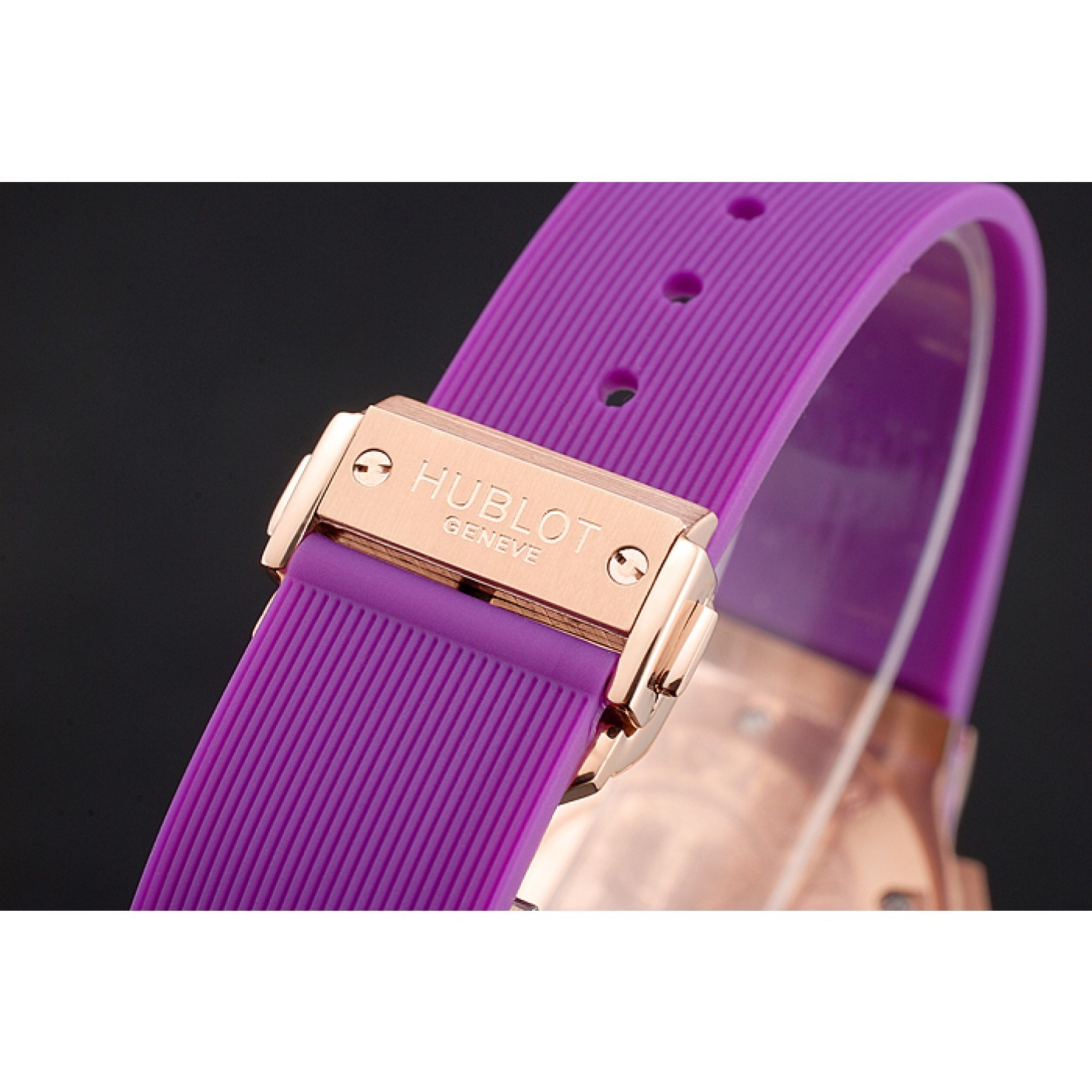 MiroTime Hublot Big Bang Tutti Frutti Purple Strap Gold Dial