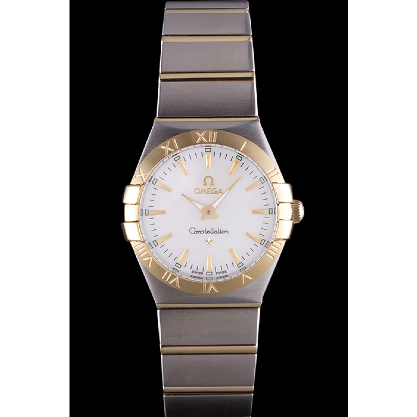 MiroTime Omega Constellation White Dial Two Tone Band som90 621470
