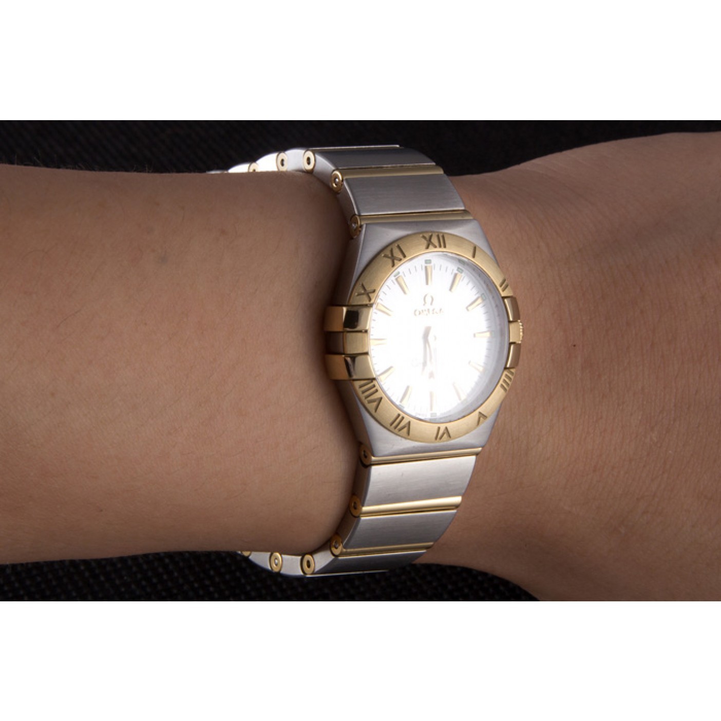 MiroTime Omega Constellation White Dial Two Tone Band som90 621470