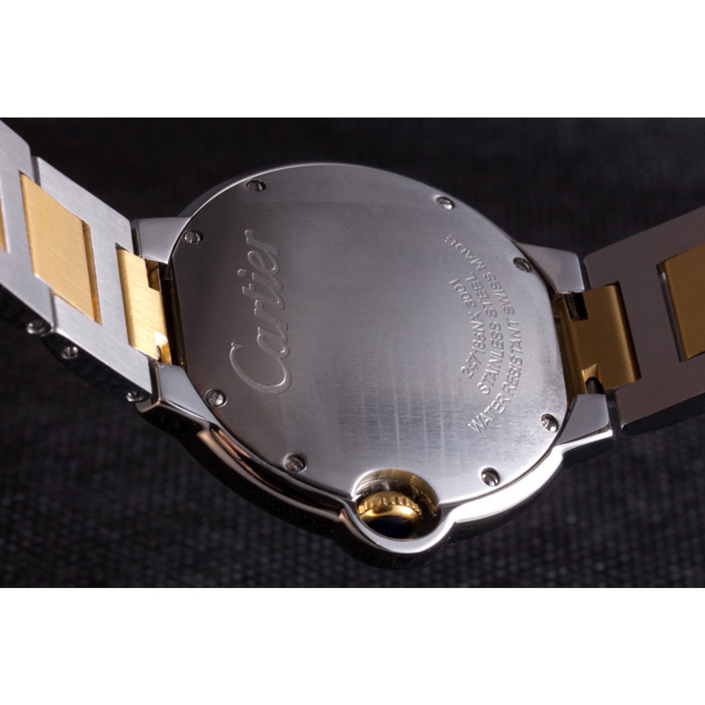 MiroTime Cartier Ballon Bleu 42mm White Dial Stainless Steel Case Two Tone Bracelet