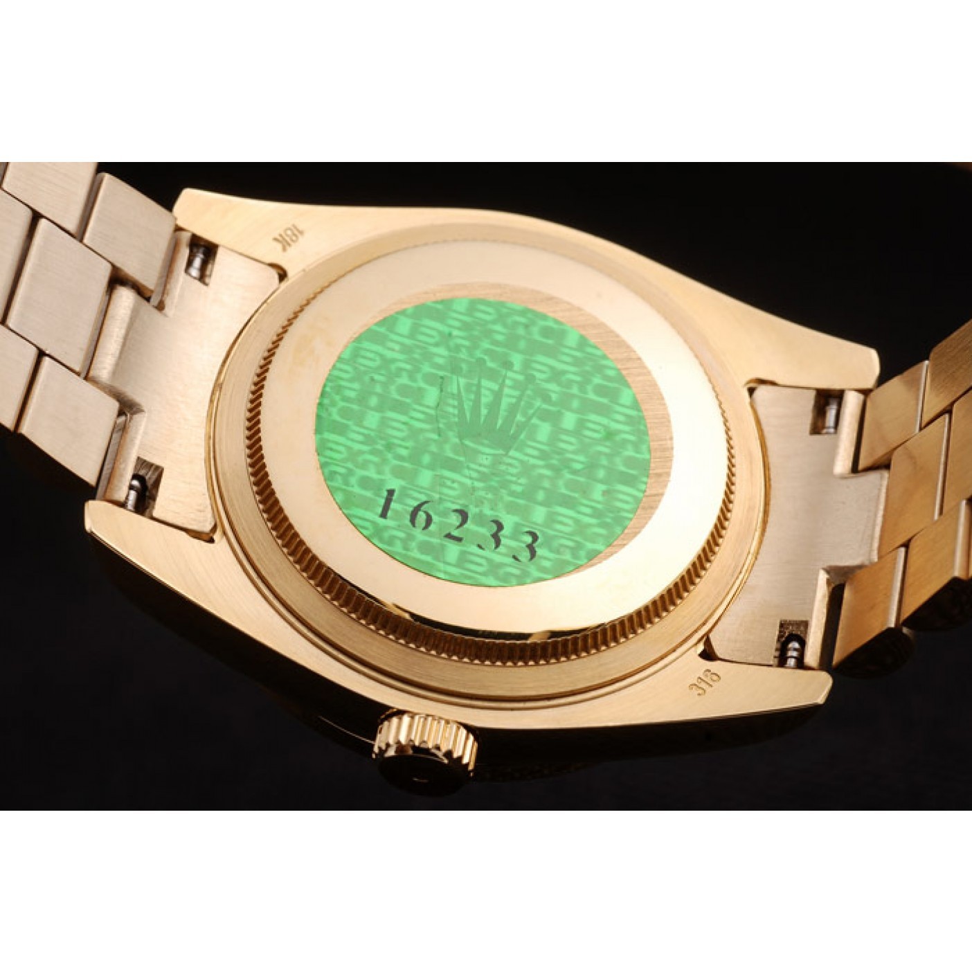 MiroTime Rolex Day-Date 18k Yellow Gold Plated Stainless Steel Gold Dial
