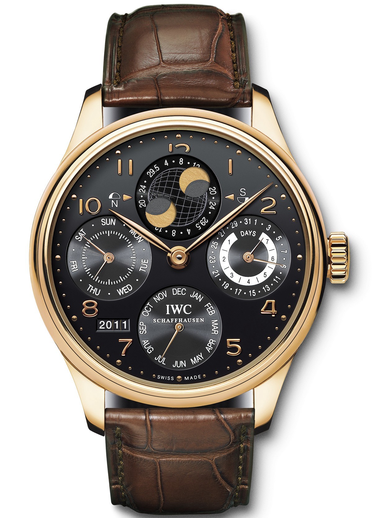 MiroTime AAA Replica IWC Portugieser Perpetual Calendar Hemisphere Moonphase Mens Watch IW503202