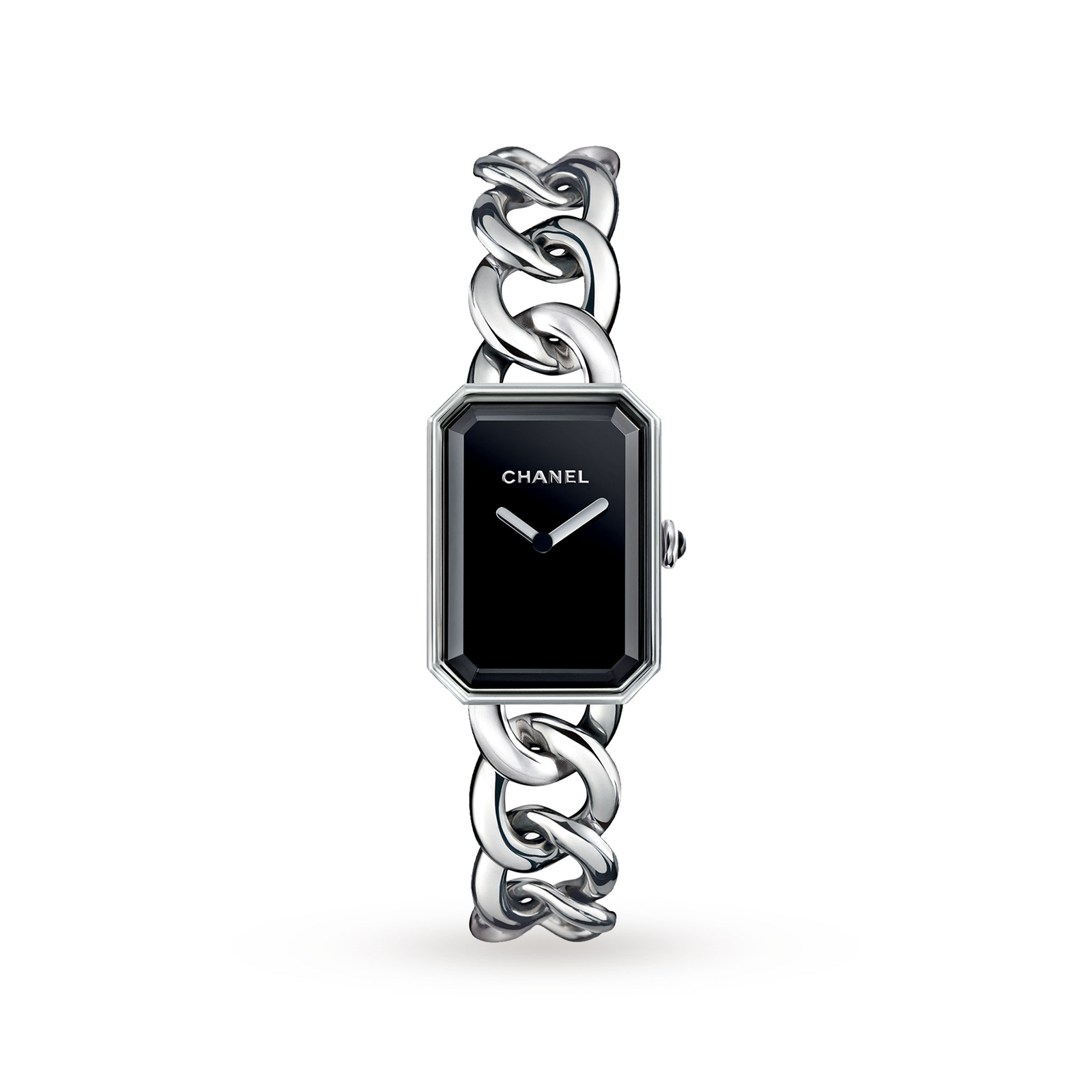 MiroTime Swiss Designer Premiere Steel and Onyx Watch