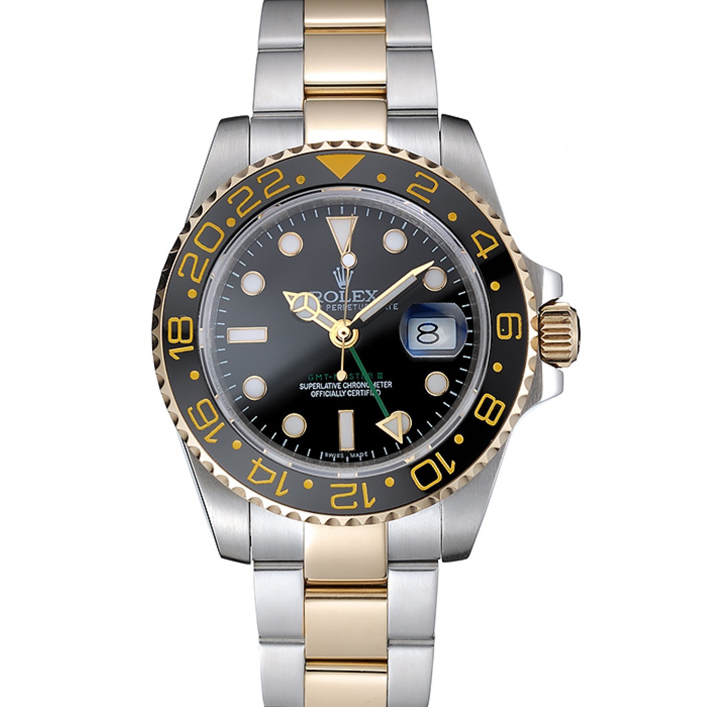 MiroTime Swiss Rolex GMT Master Black Bezel Black Dial 80295