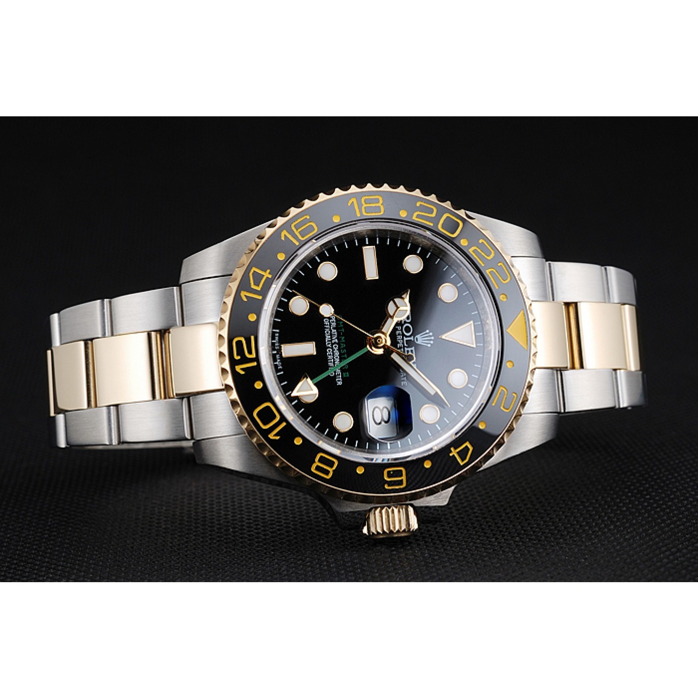 MiroTime Swiss Rolex GMT Master Black Bezel Black Dial 80295